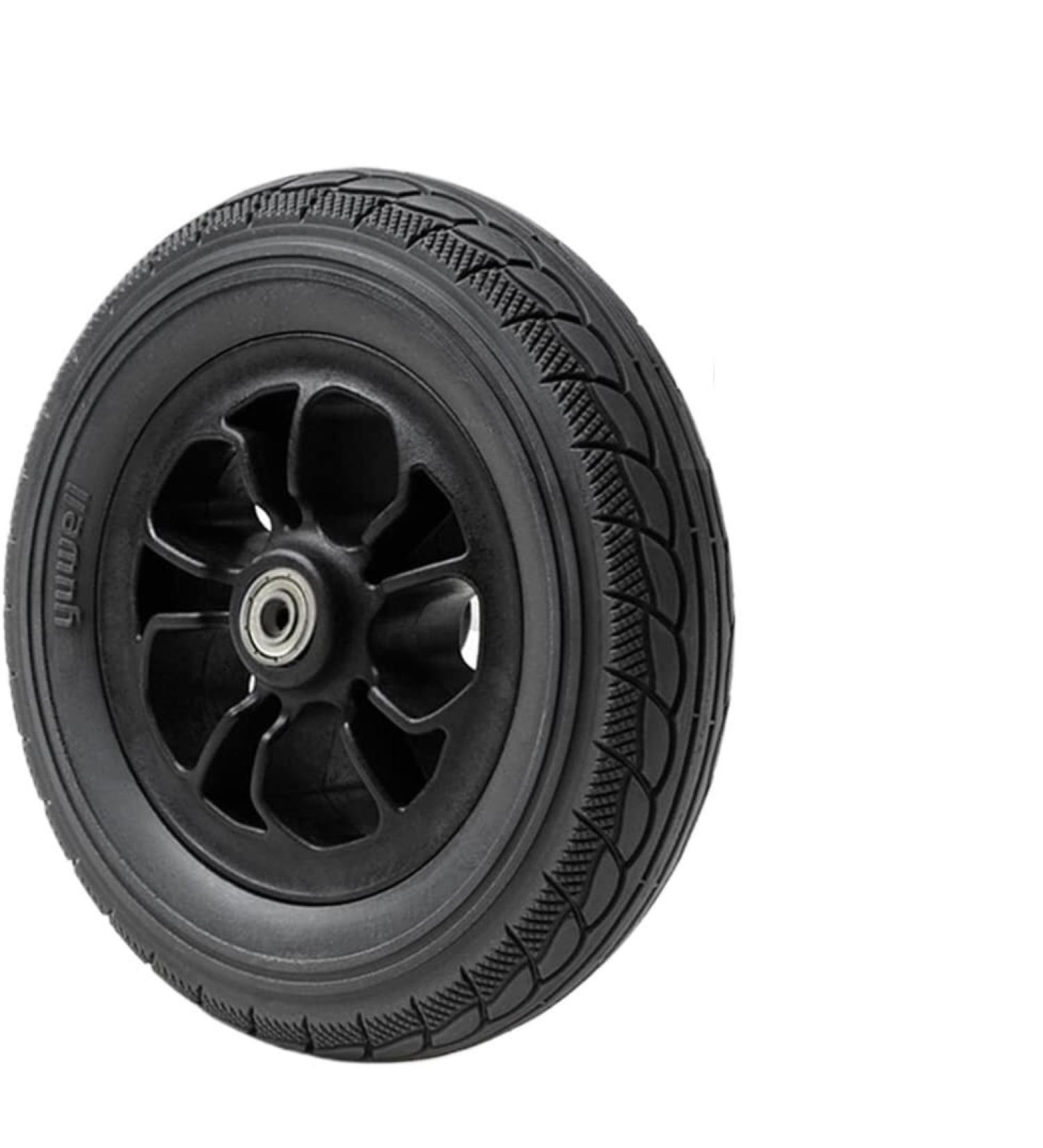 Wheelchair Front Wheel 2Pcs Front Wheel Disabled Wheelchair Solid Spare Tire 8Inch Replacement Wheels for Walker Power Wheelchair Accessory - Buy Online on SooperMarket.com
