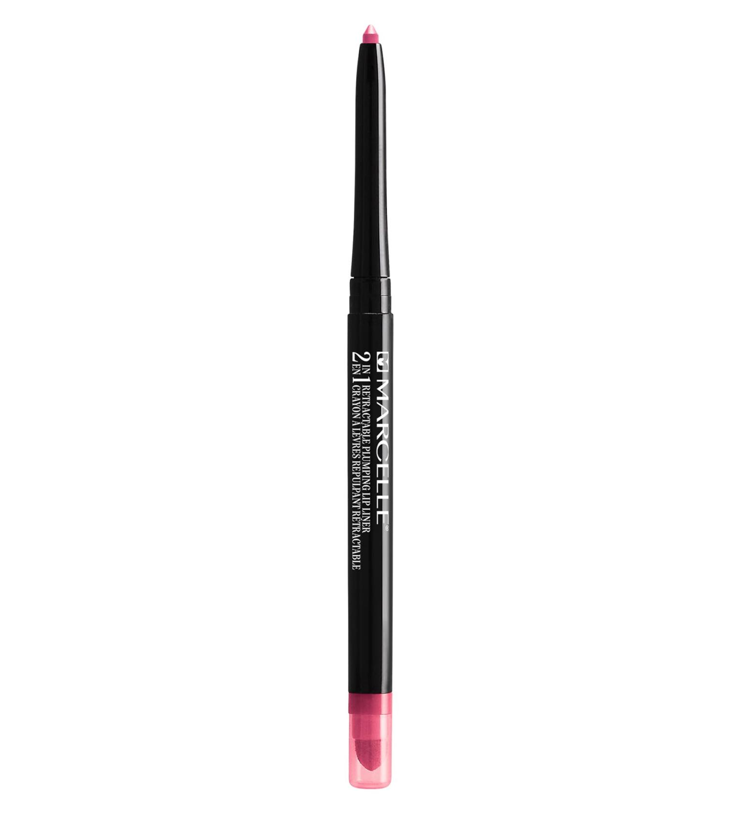 Marcelle 2-in-1 Retractable Plumping Lip Liner French Rose Creamy Formula Plumped & Luscious Lips Cruelty-Free Hypoallergenic Paraben-Free Fragrance-Free 0.3 g Fench Rose
