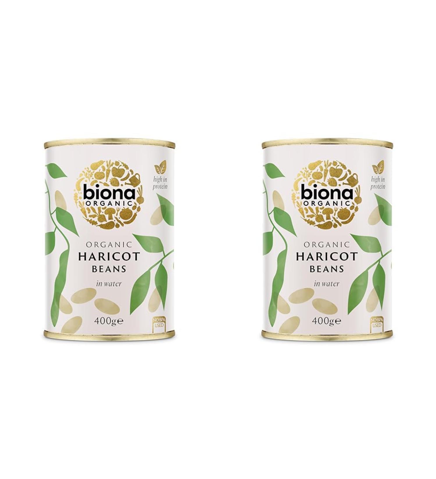 Biona Organic Haricot Beans 400g (Pack of 2)