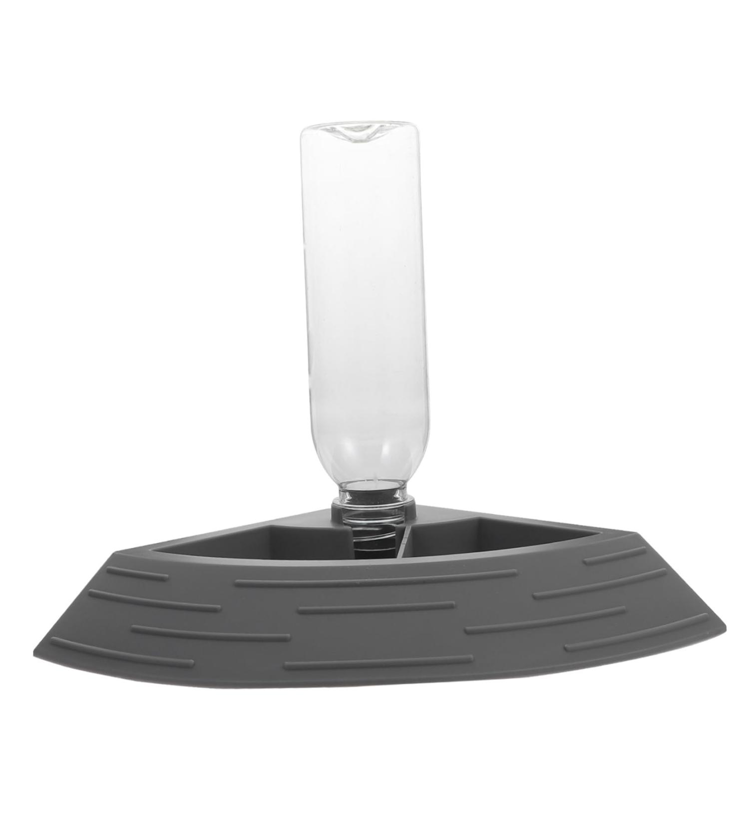 BELLIFFY Turtle Drinker Auto Feeder Reptile Food Bowl Automatic Reptile Feeder Automatic Waterer Pet Plastic 17.00X17.00X3.50CM Grey - Buy Online on SooperMarket.com