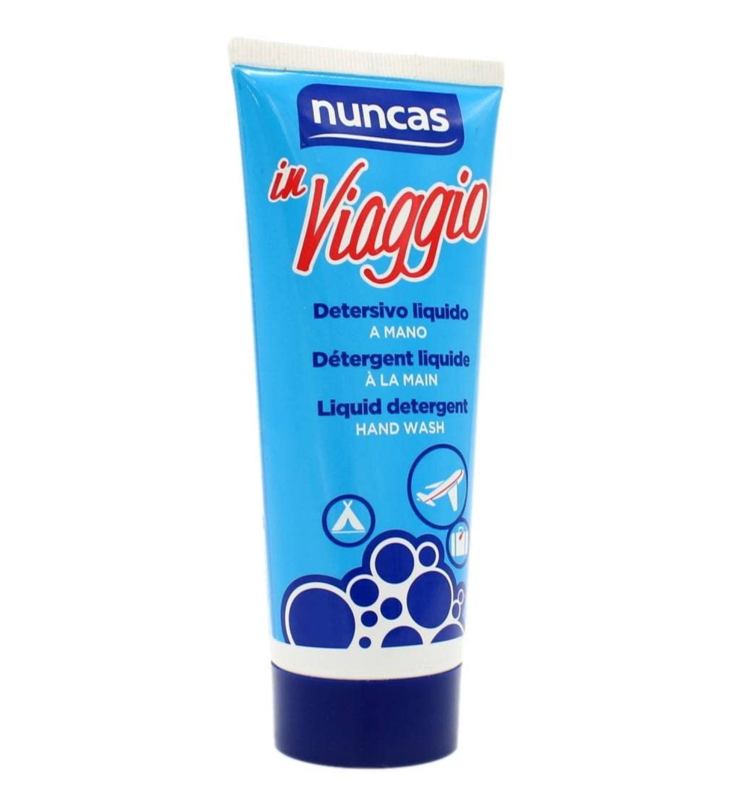 Nuncas Liquid detergent for all fabrics for machine washing and hand washing travel size 100 ml
