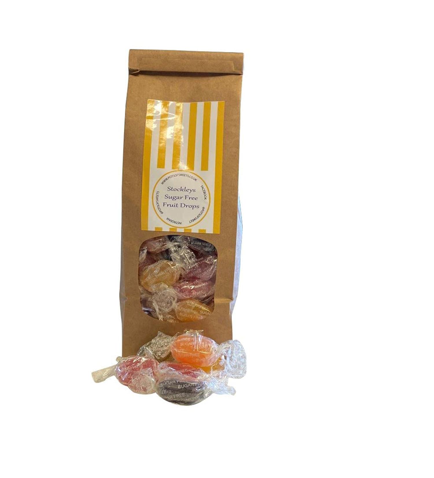 300 Gram Bag of Stockleys Sugar Free Fruit Drops Sweets