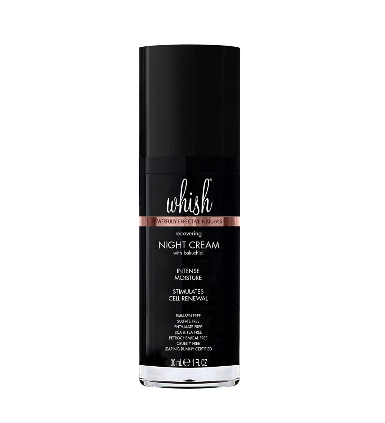 Whish Recovering Night Cream - Intense Moisturization & Natural Retinol Replacement | Reduce Wrinkles with Bakuchiol - 1 fl oz | International Shipping Available - Buy Online on SooperMarket.com