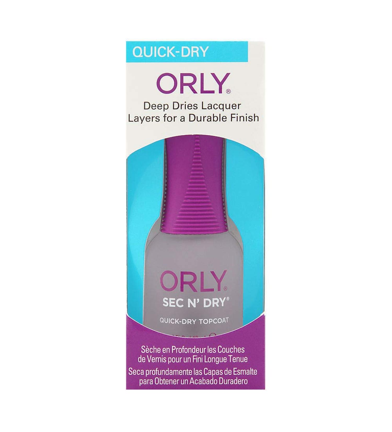 Orly Nail Polish Sec N Dry Quick Dry Top Coat 0.6oz