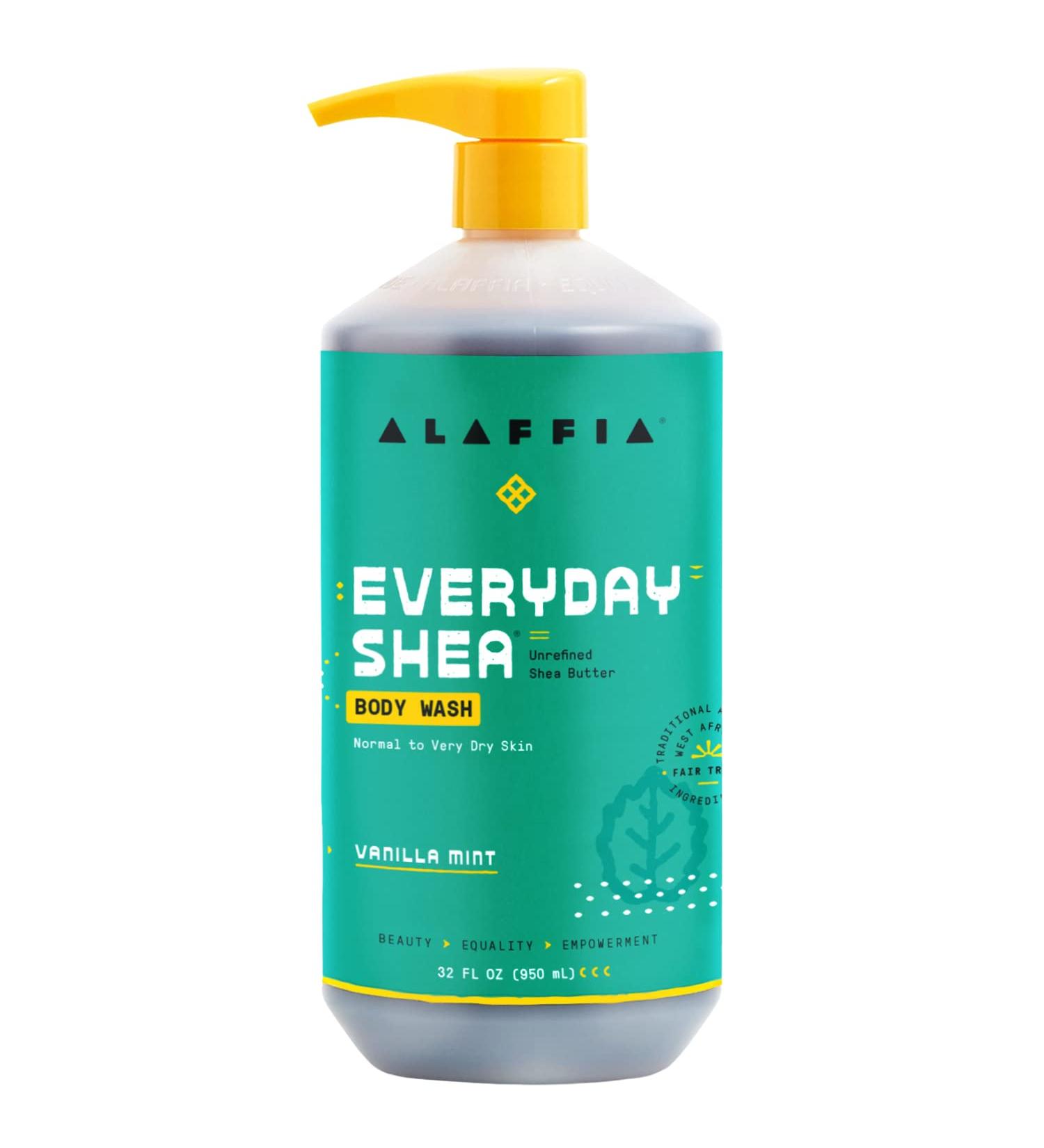 Alaffia Everyday Shea Body Wash - Shea Butter Neem & Coconut Oil - Vanilla Mint 32oz - Buy Online on SooperMarket.com