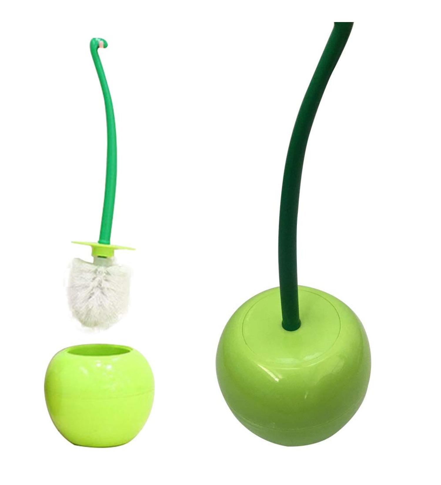 Dora Bridal Toilet Plunger Brush Hold Combo Set - Heavy Base, Compact Holder, Strong Bristles - Green (1 Pack) - Buy Online on SooperMarket.com