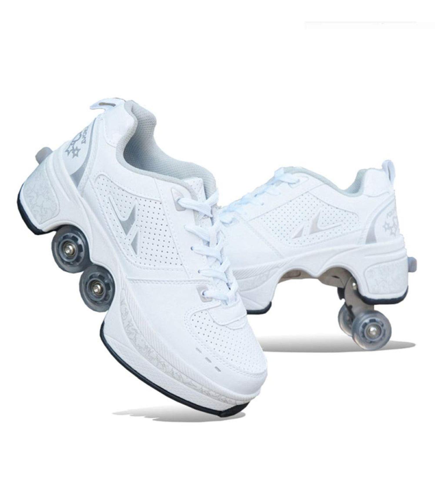 CHSSIH Roller Skates for Women Shoes with Wheels for Girls Kick Rollers Shoes Retractable for Boys  Adult Parkour Quad Roller Shoes Inline Skates Children'sOutdoor Skates A 4 - Buy Online on SooperMarket.com