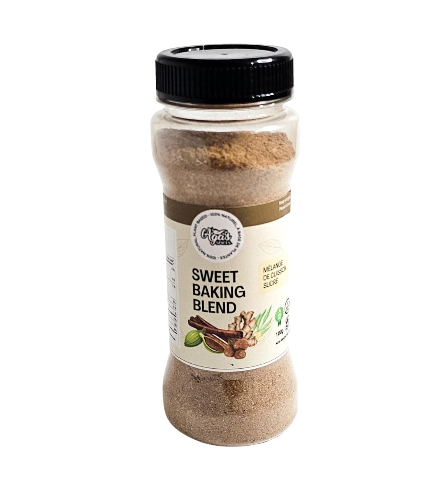 Aga's Wholesome Sweet Baking Blend 100g Salt & Sugar Free Pumpkin Pie Spice Seasoning Great for Baking Pancakes & More Warm Fall & Holiday Flavours Gluten Free Vegan Non-Irradiated GMO Free - Buy Online on SooperMarket.com