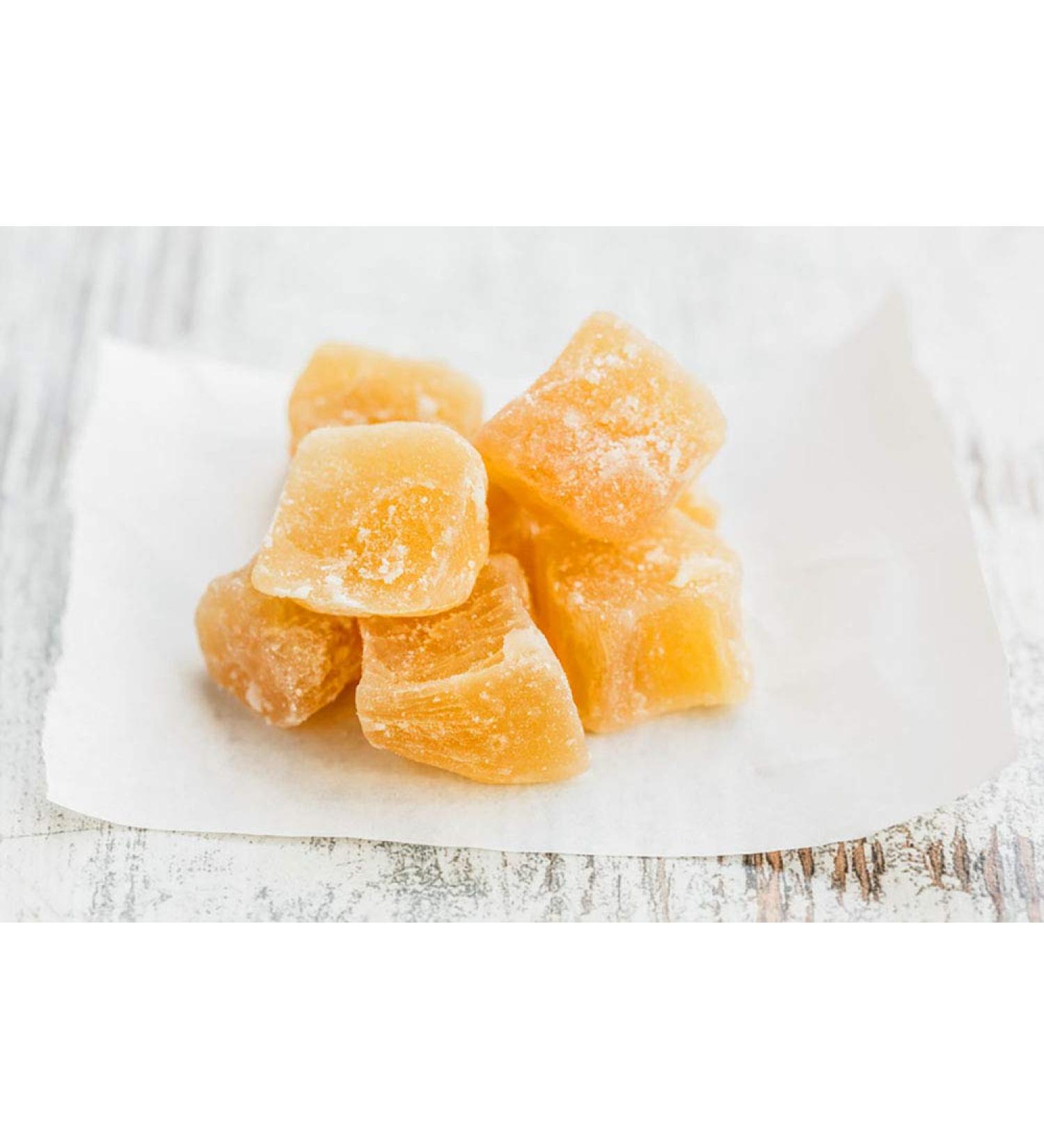Buy 100% Natural Candied Ginger Pieces - Fresh Aromatic & Preservative-Free | 250g to 2500g Available for International Shipping - Buy Online on SooperMarket.com