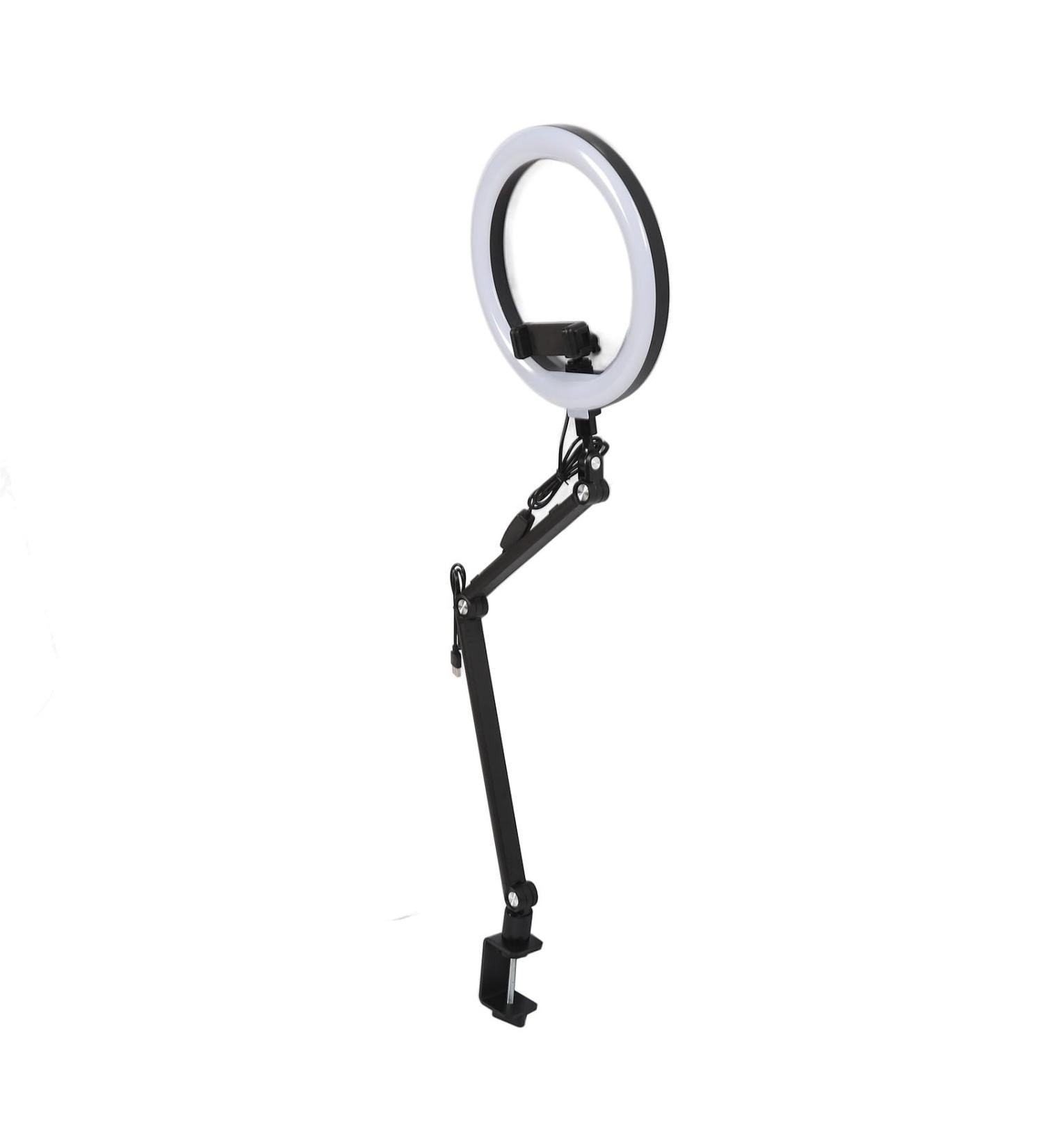10in LED Light with Stand Adjustable Brightness and Color Temperature for Beauty Manicure and Live Streaming - Buy Online on SooperMarket.com