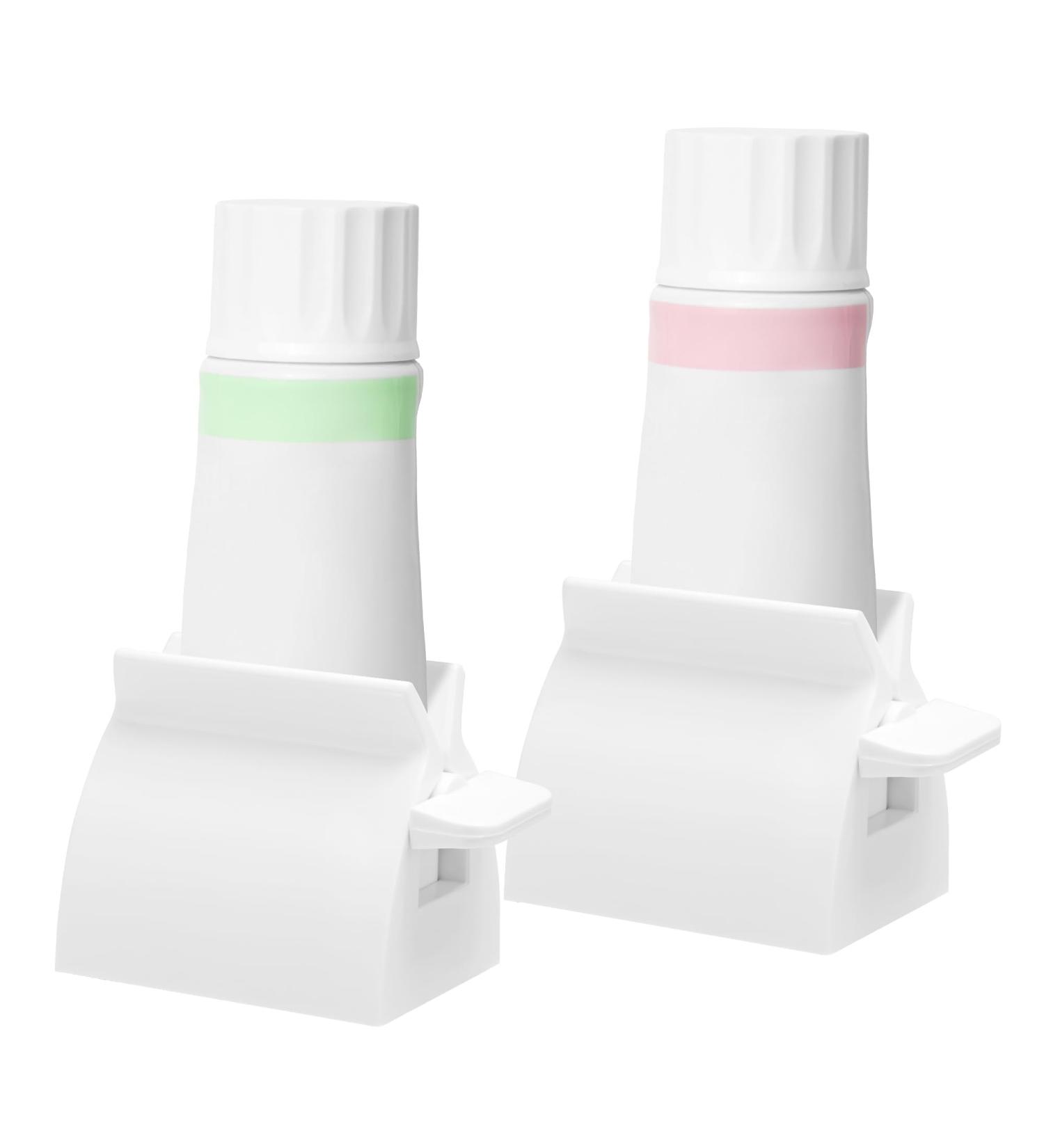 WSERE 2 Pack White Toothpaste Squeezer Roller Tube Squeezers Various Tubes Dispenser Holder Stand Reliable Quality Easy to Use and Efficient - Buy Online on SooperMarket.com
