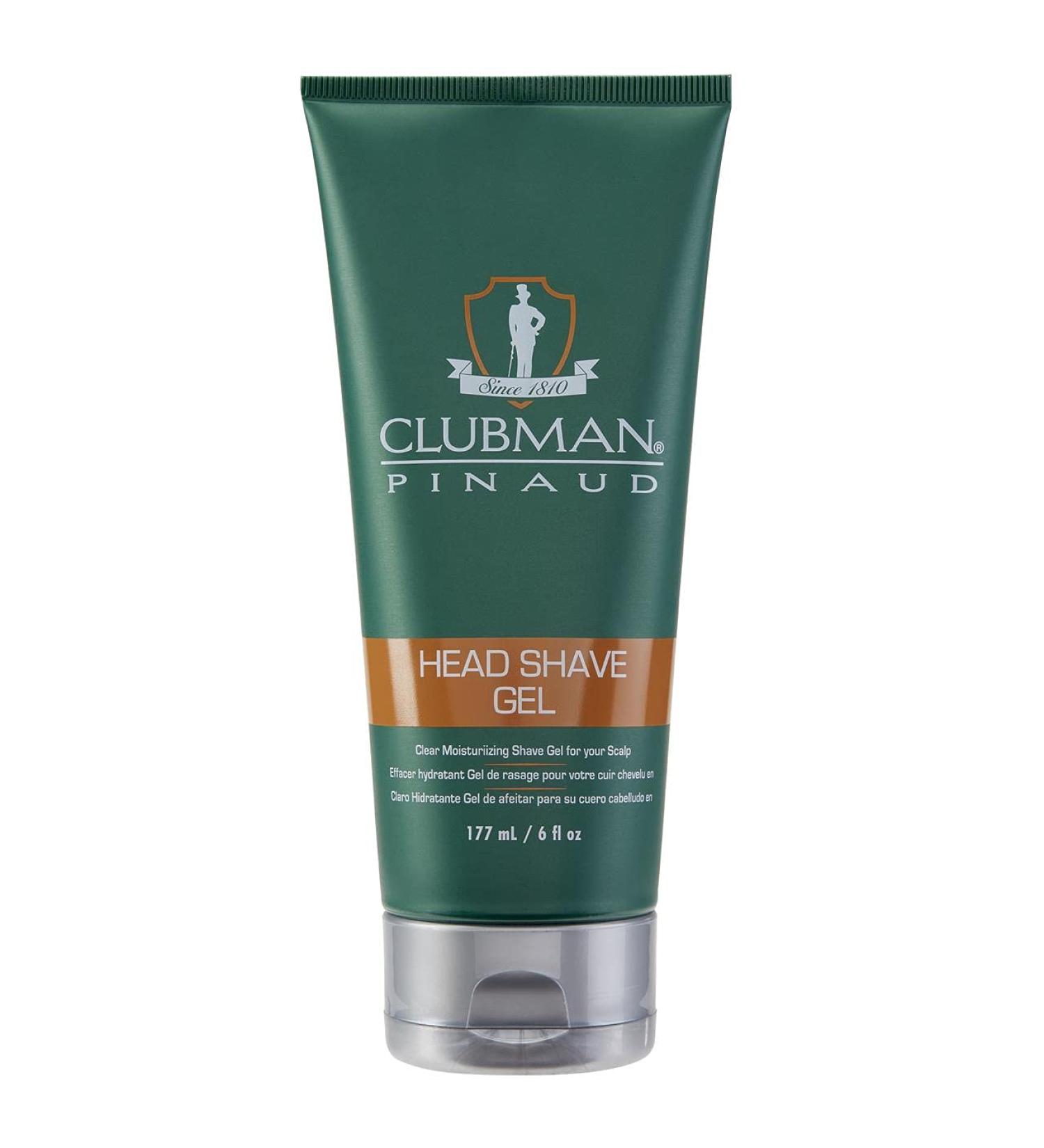 Clubman Head Shave Gel 6 fl oz - Premium Shaving Gel for Smooth Irritation-Free Head Shaving | International Shipping Available - Buy Online on SooperMarket.com