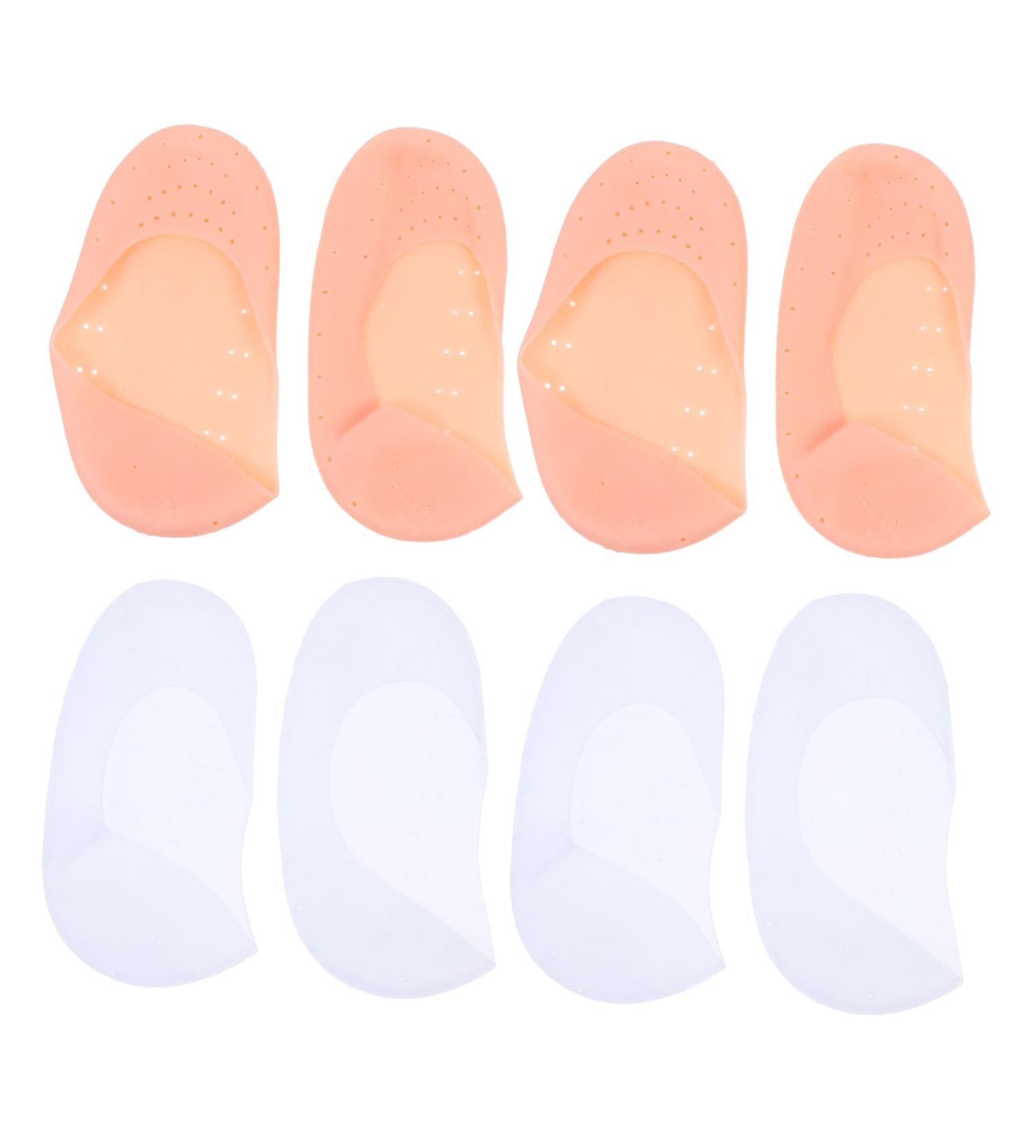 minkissy 4 Pairs Silicone Feet Plantar Socks Silicone Gel Moisturizing Socks Foot Spa Socks Foot Lotion Socks Cracked Feet Socks Anti-Cracking Socks Stretchy Gel Socks Spa Corn L 19.5X9.5X1.5CM - Buy Online on SooperMarket.com