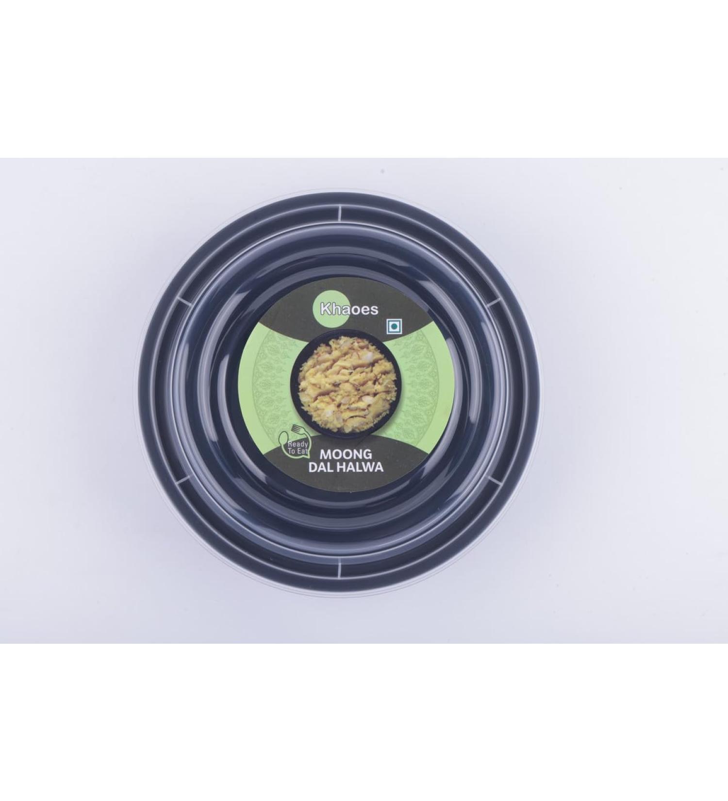 Khaoes Ready to Eat Moong Dal Halwa Instant Moong Dal Halwa with No Added Preservative and Colours (Item Weight : 168 gr Pack Of 1) - Buy Online on SooperMarket.com