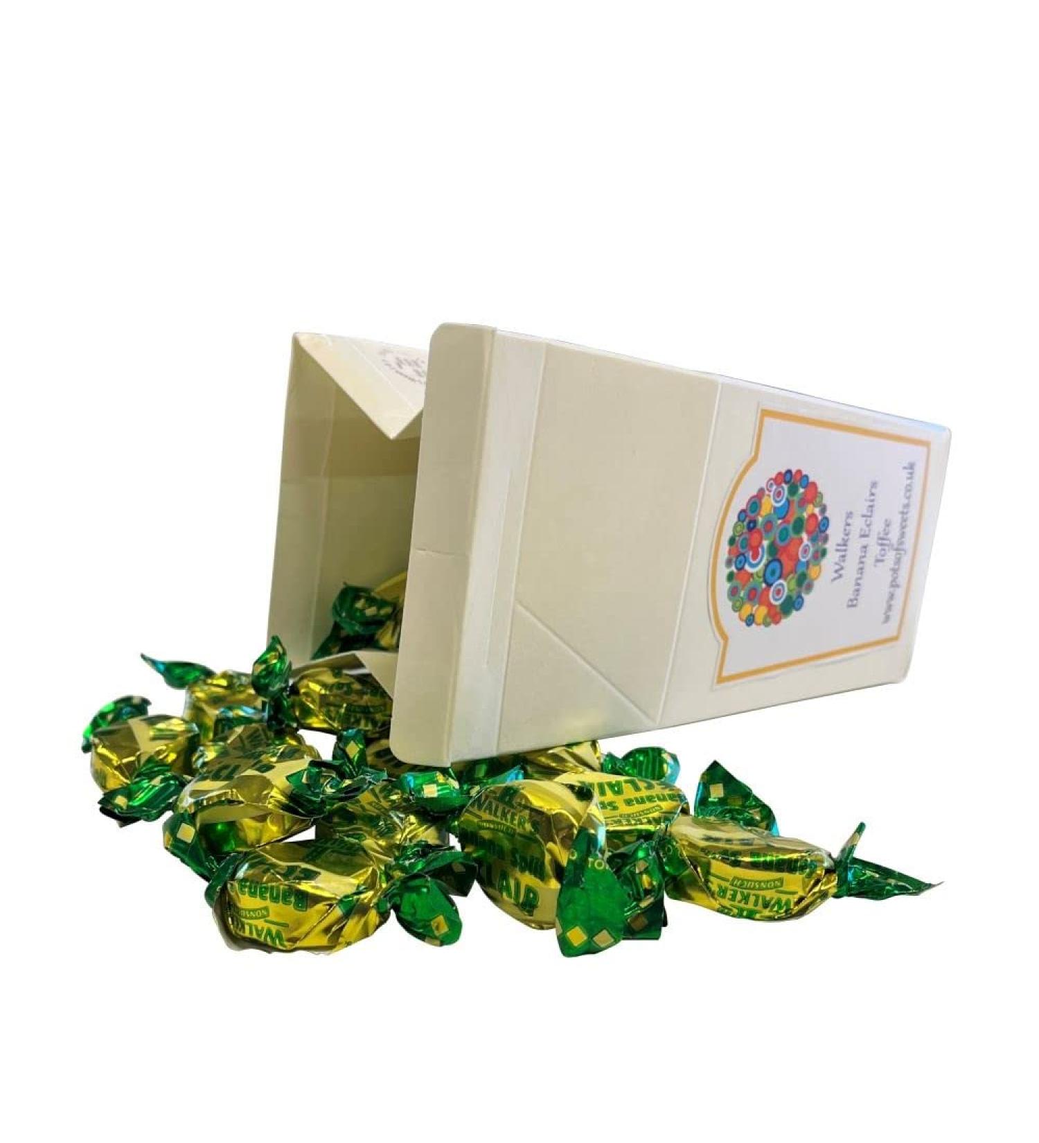 Personalized Customise with Your Own Message or Image 250g Carton of Individually Wrapped Walkers Banana Eclairs Toffees - Buy Online on SooperMarket.com