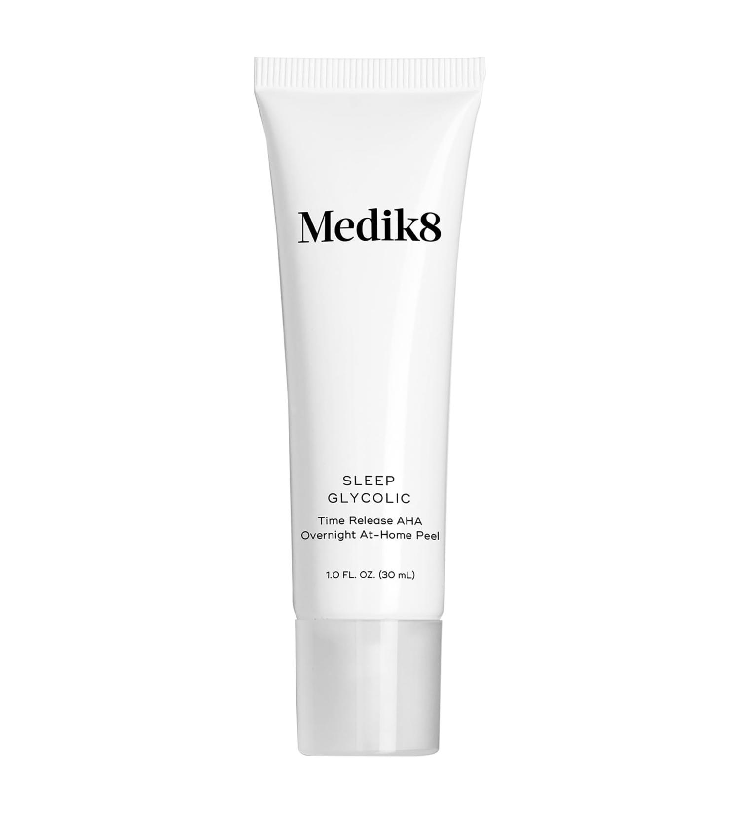 Medik8 Sleep Glycolic - Exfoliating Overnight AHA Face Peel | Anti-Aging Treatment with Glycolic Acid & Korean Clover - 1.0 oz - Buy Online on SooperMarket.com