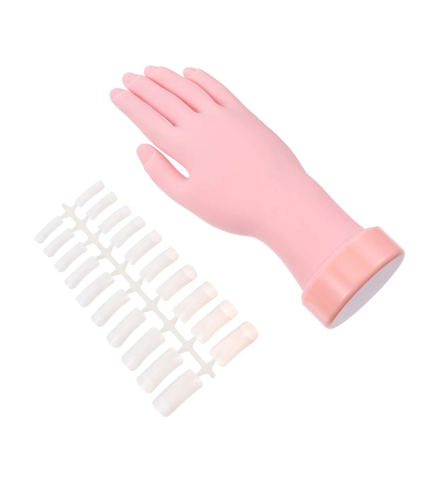 FOMIYES Nail Art Tools Set - Flexible Practice Hand Display for Manicure Training - Beginner DIY Manicure Tools - 8X22.5CM - Buy Online on SooperMarket.com
