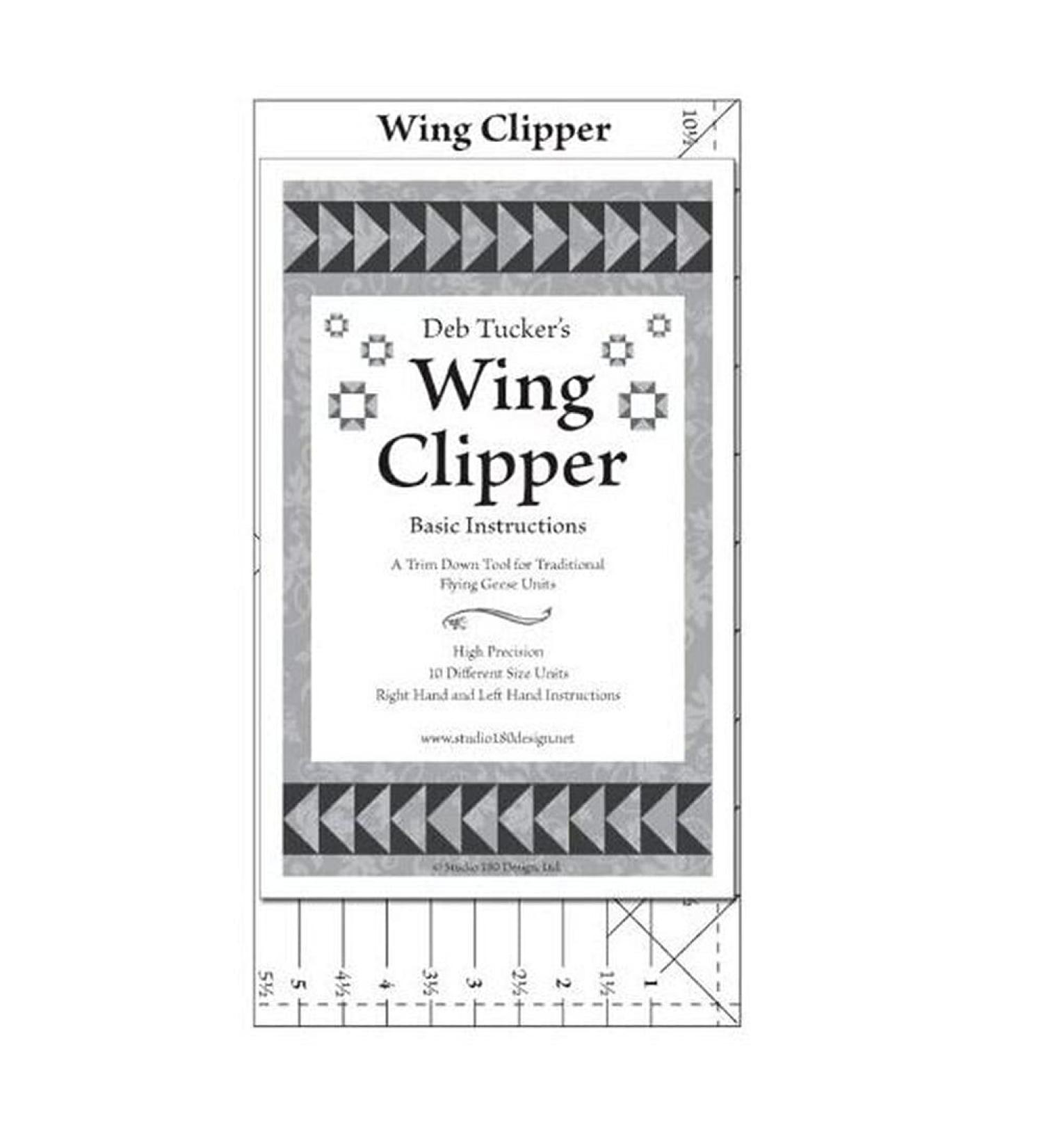 Wing Clipper quilting tool, trim down tool for Flying Geese Units