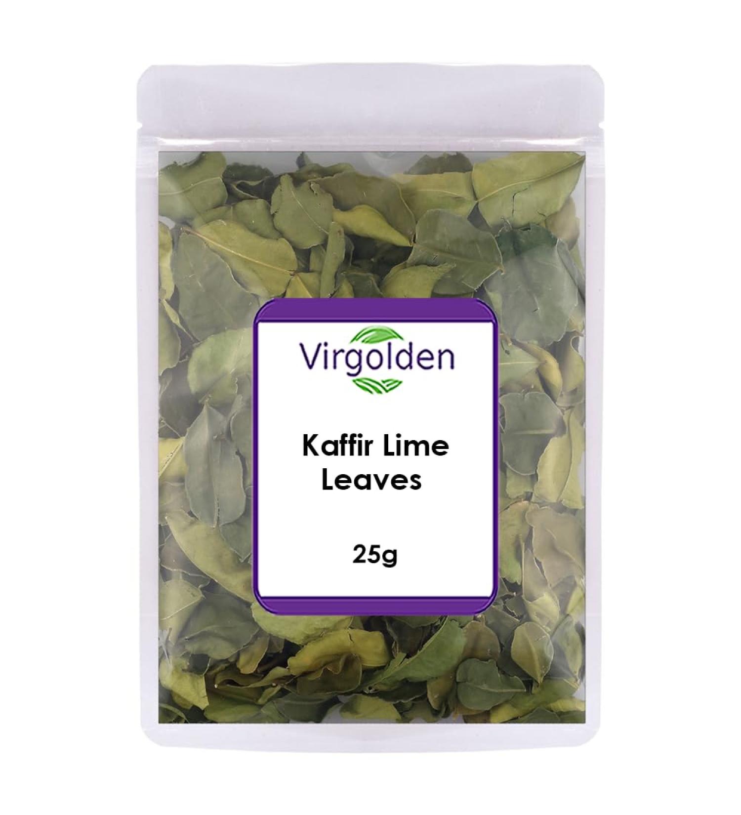 Virgolden Kaffir Lime Leaves 25g - Pure Natural Aromatic Flavor - Buy Online on SooperMarket.com