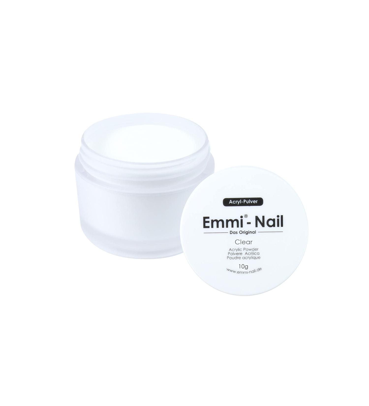 Emmi Nail Acrylic Powder - nail design with acrylic low odor natural look (10g clear") 10g "clear"