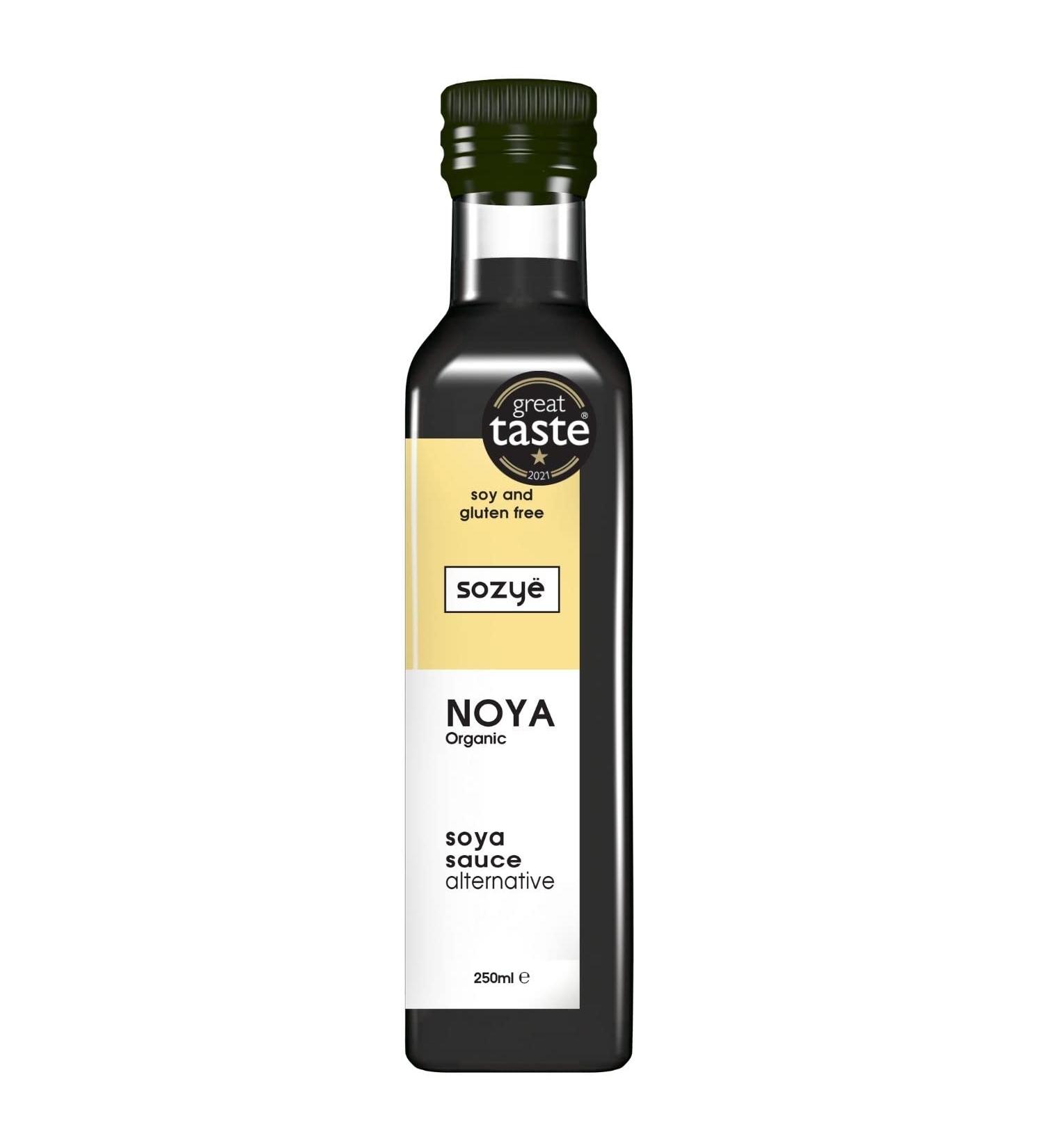 Organic Soy-Free NOYA Sauce- Gluten-Free, Plant-Based, UK Brewed - 250ml Glass Bottle - Buy Online on SooperMarket.com