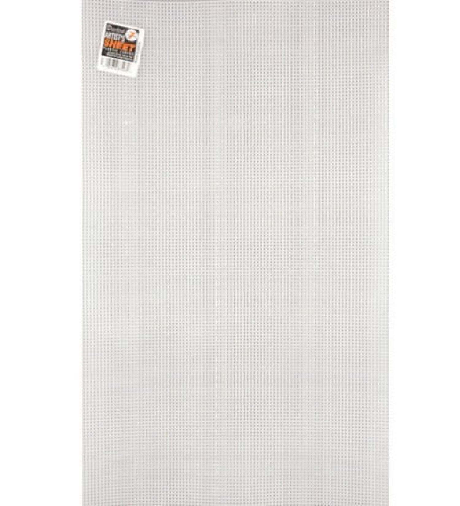 7 Mesh Count Clear Plastic Canvas Large Artist Sheet 13-5/8 x 22-5/8 1 Sheet