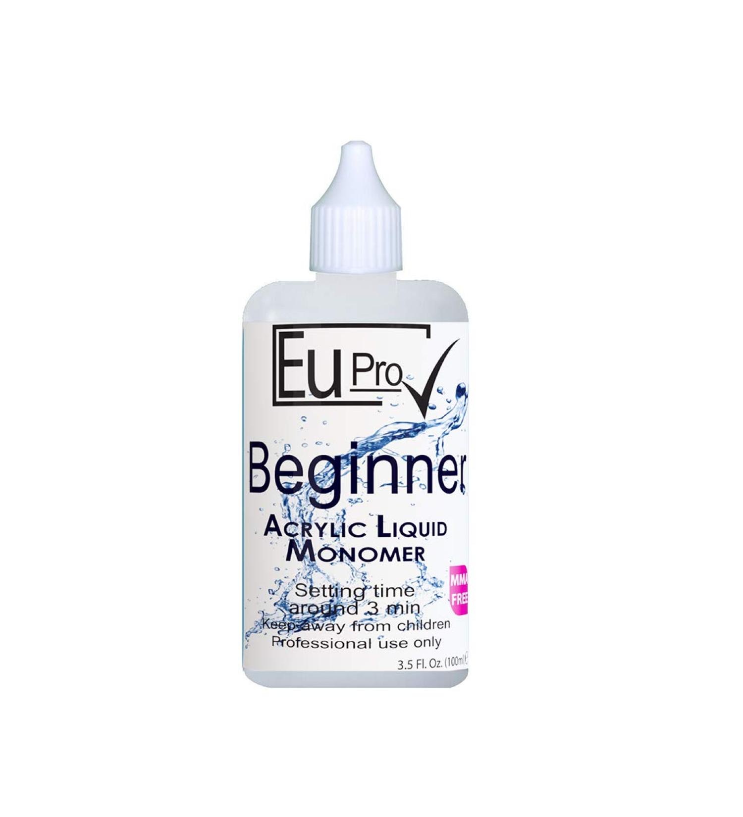 Acrylic Nail Liquid Monomer Beginner Slow Setting 100ml bottle salon nails system Easy pour spout