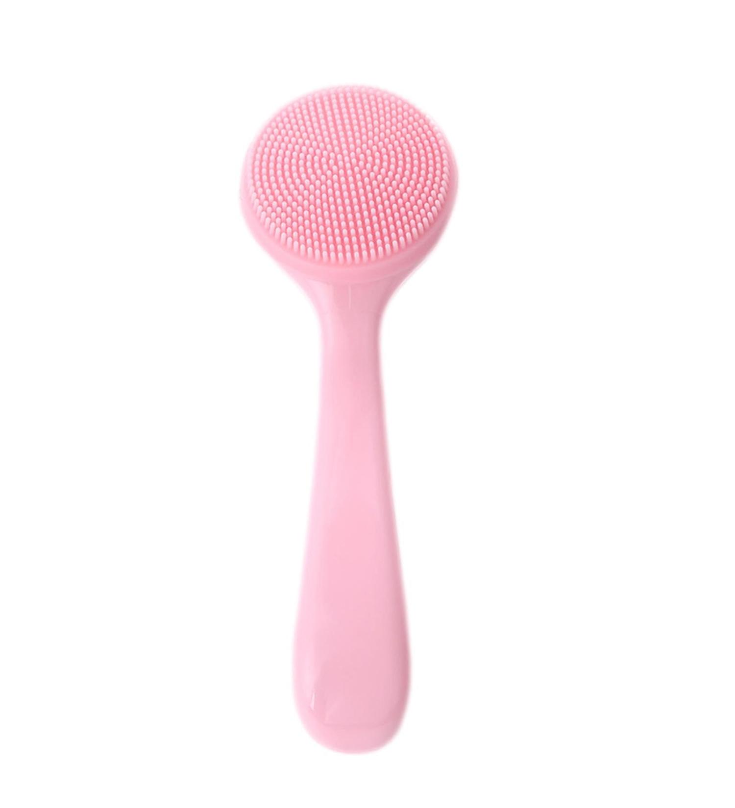 Bexdug Face Scrubber - Soft Silicone Facial Cleansing Brush - Manual Facial Cleansing Brush Skin Friendly Waterproof Face Cleaning Scrubber Pink - Buy Online on SooperMarket.com