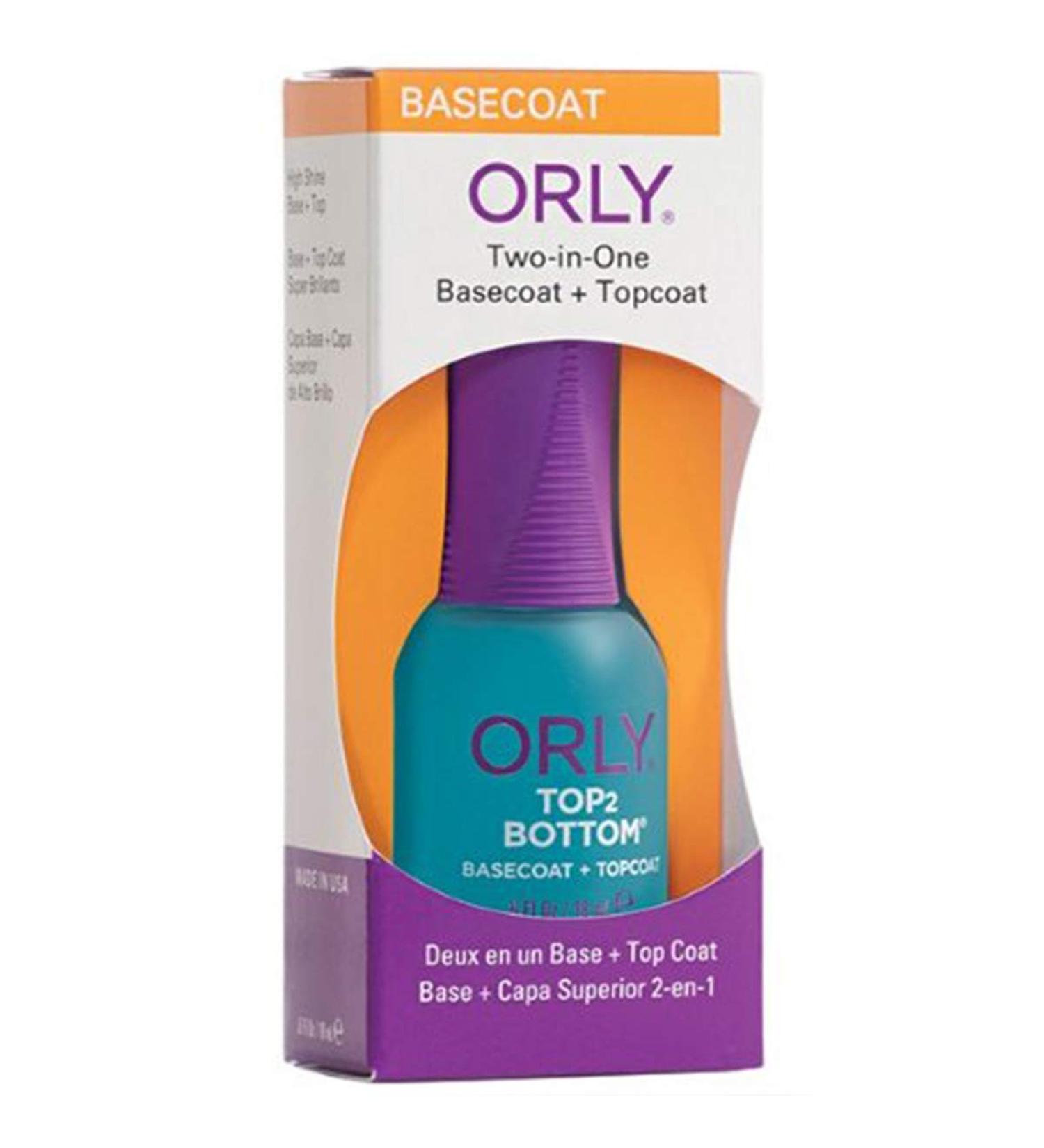 Orly Top 2 Bottom Nail Polish - .6 oz | Multi-functional Nail Lacquer Base and Topcoat - Buy Online on SooperMarket.com