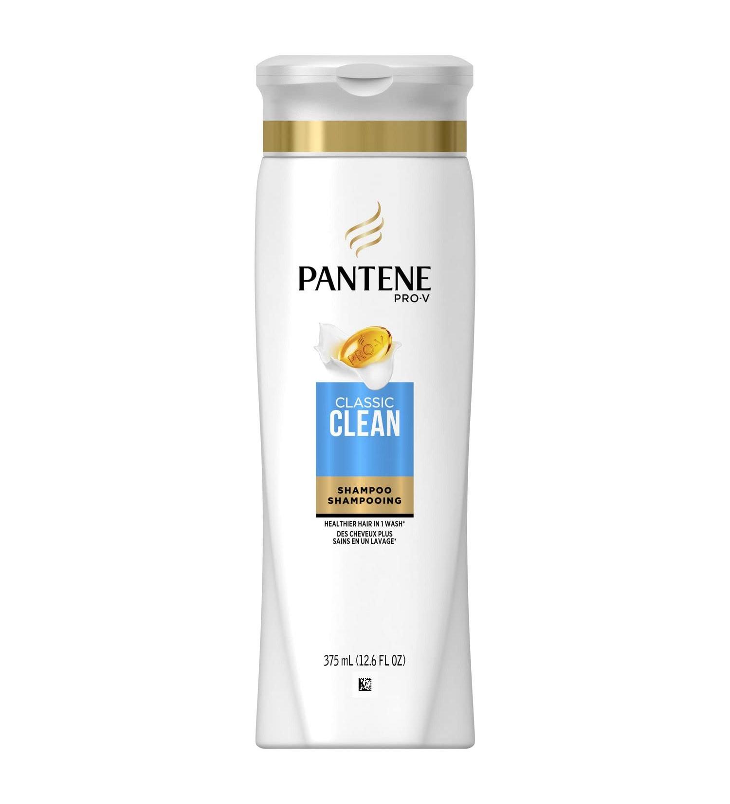 Pantene Pro-V Classic Clean Shampoo 12.6 Fl Oz - Pack of 2 | Gentle Cleansing Formula - Buy Online on SooperMarket.com