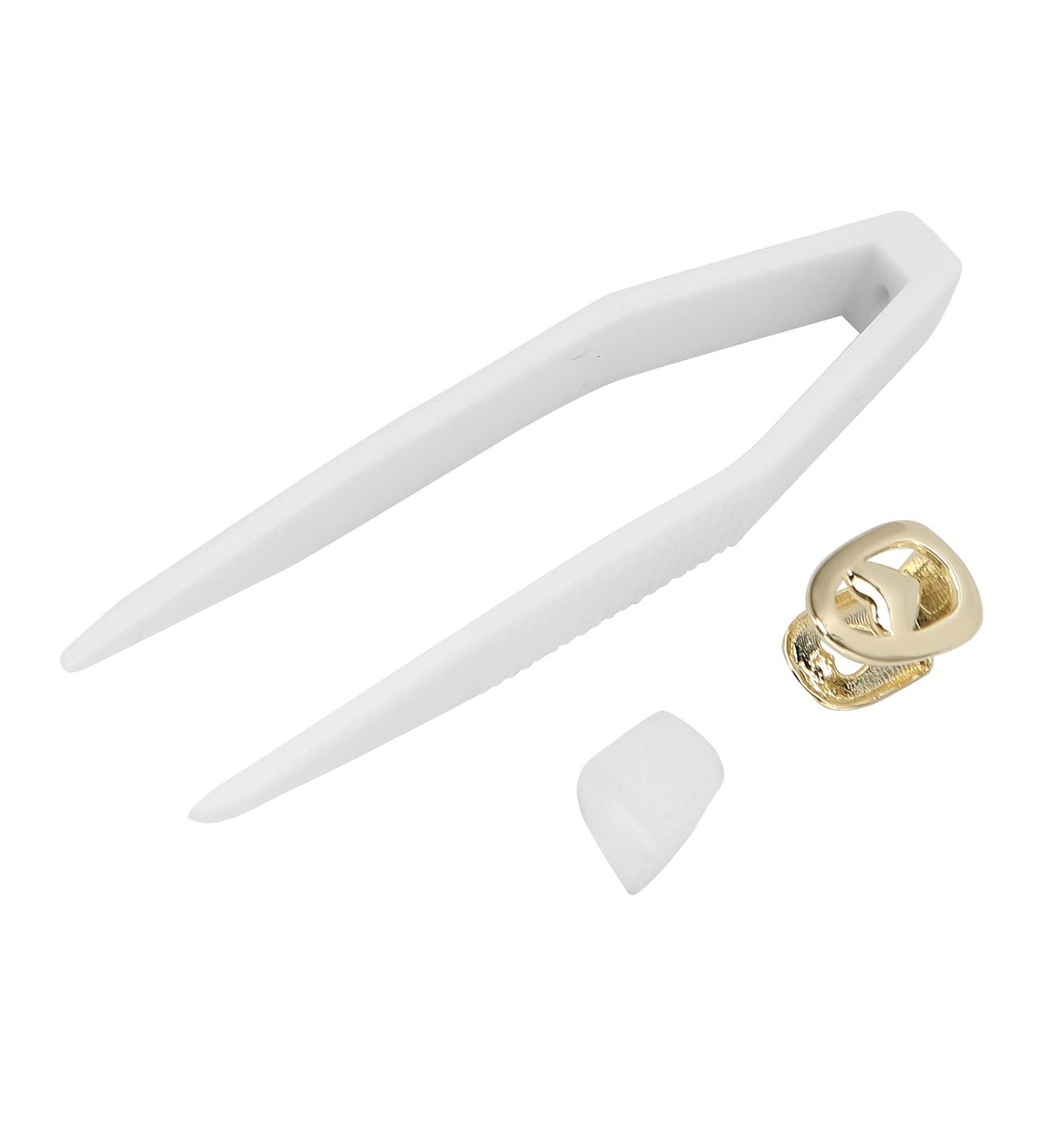 Hip Hop Teeth Decoration Teeth Brace Decoration 2 Copper Fashionable for Concert for Party(gold) - Buy Online on SooperMarket.com