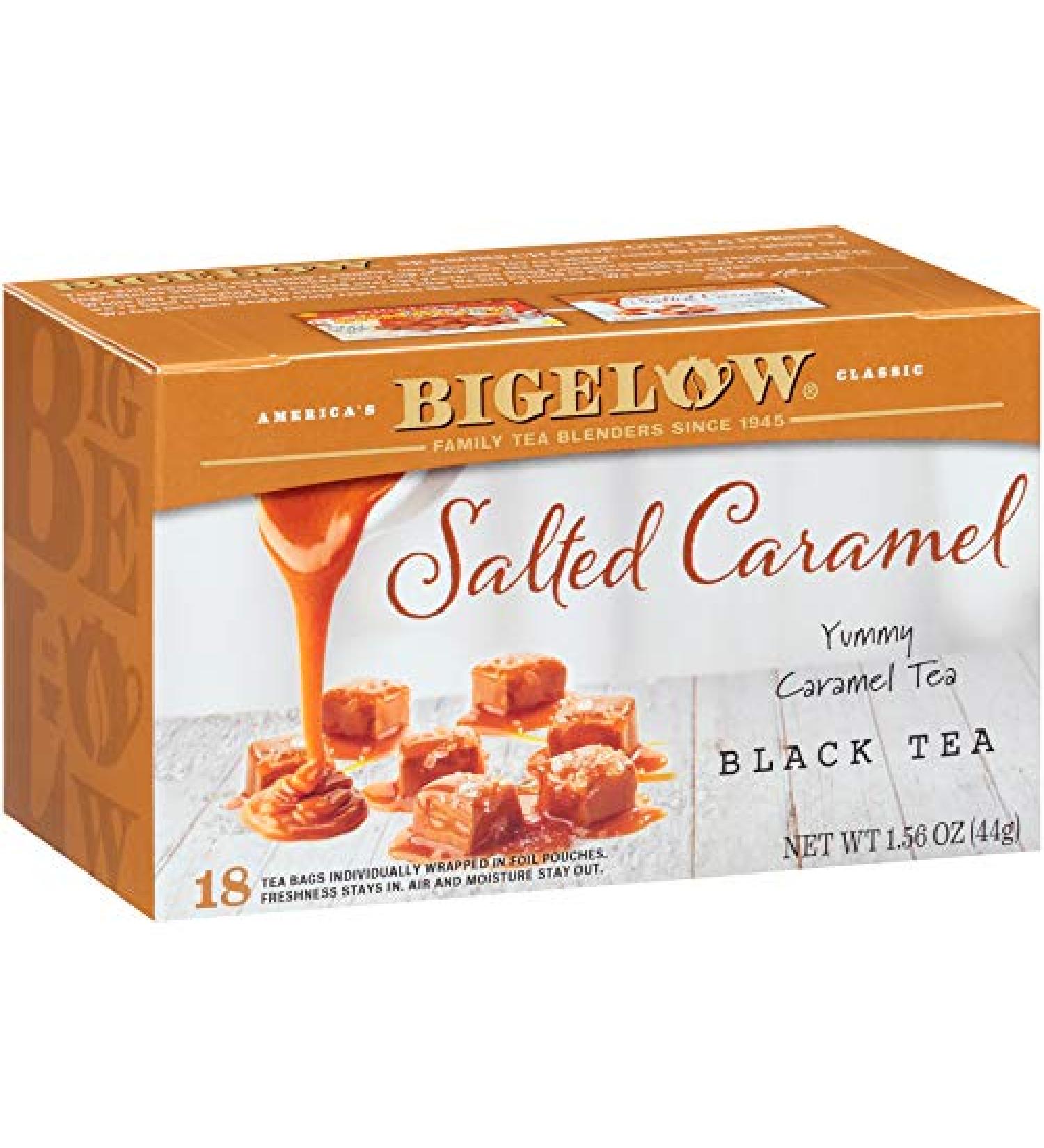 Bigelow Salted Caramel Black Tea 108 Tea Bags (Pack of 6) - Caffeinated Salted Caramel Blend - Buy Online on SooperMarket.com
