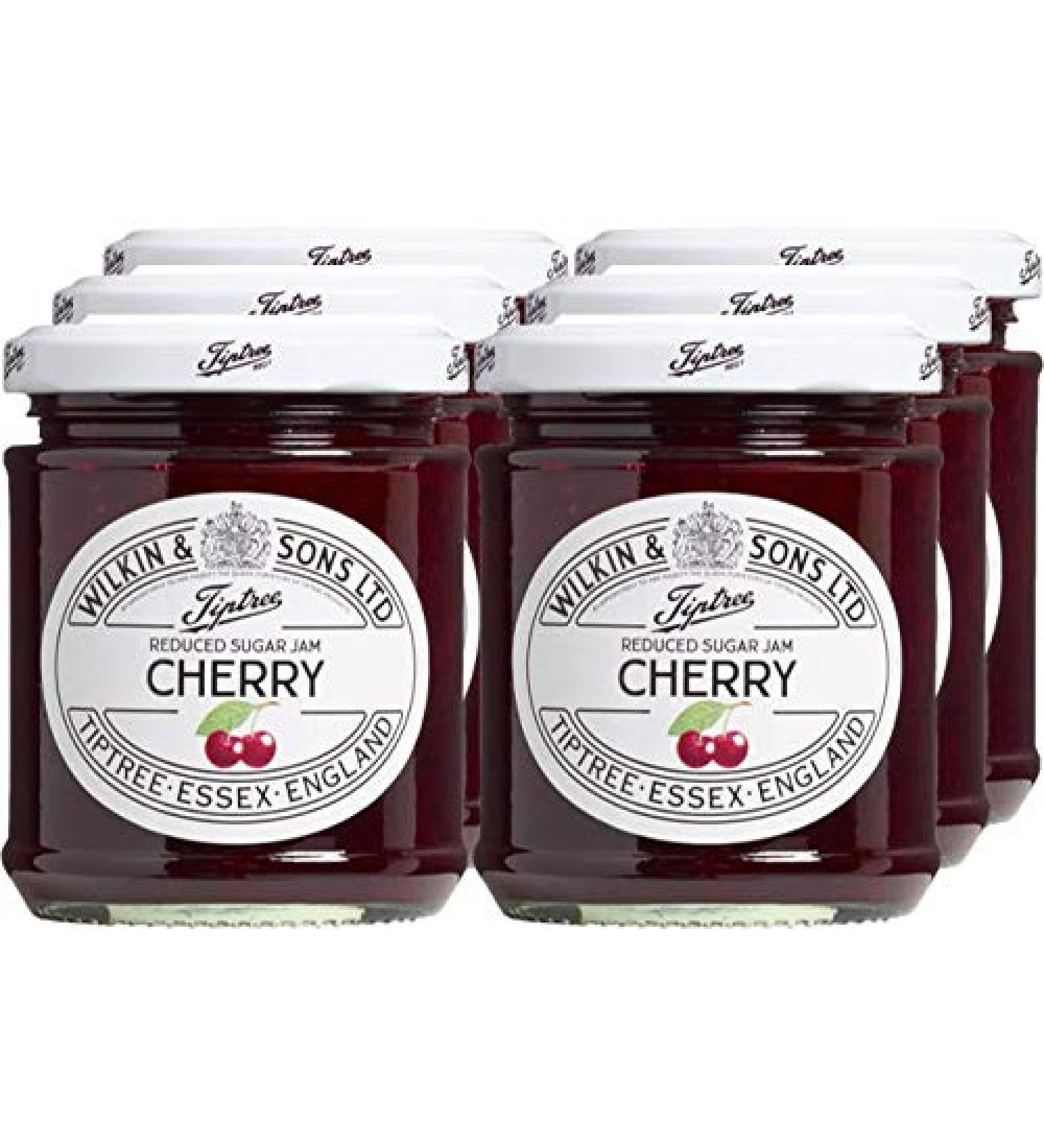 Wilkin & Sons Tiptree Cherry Reduced Sugar Jam / 6 x 200g jars/Vegetarian Vegan Coeliac friendly/Gluten-Free/Made in the UK - Buy Online on SooperMarket.com