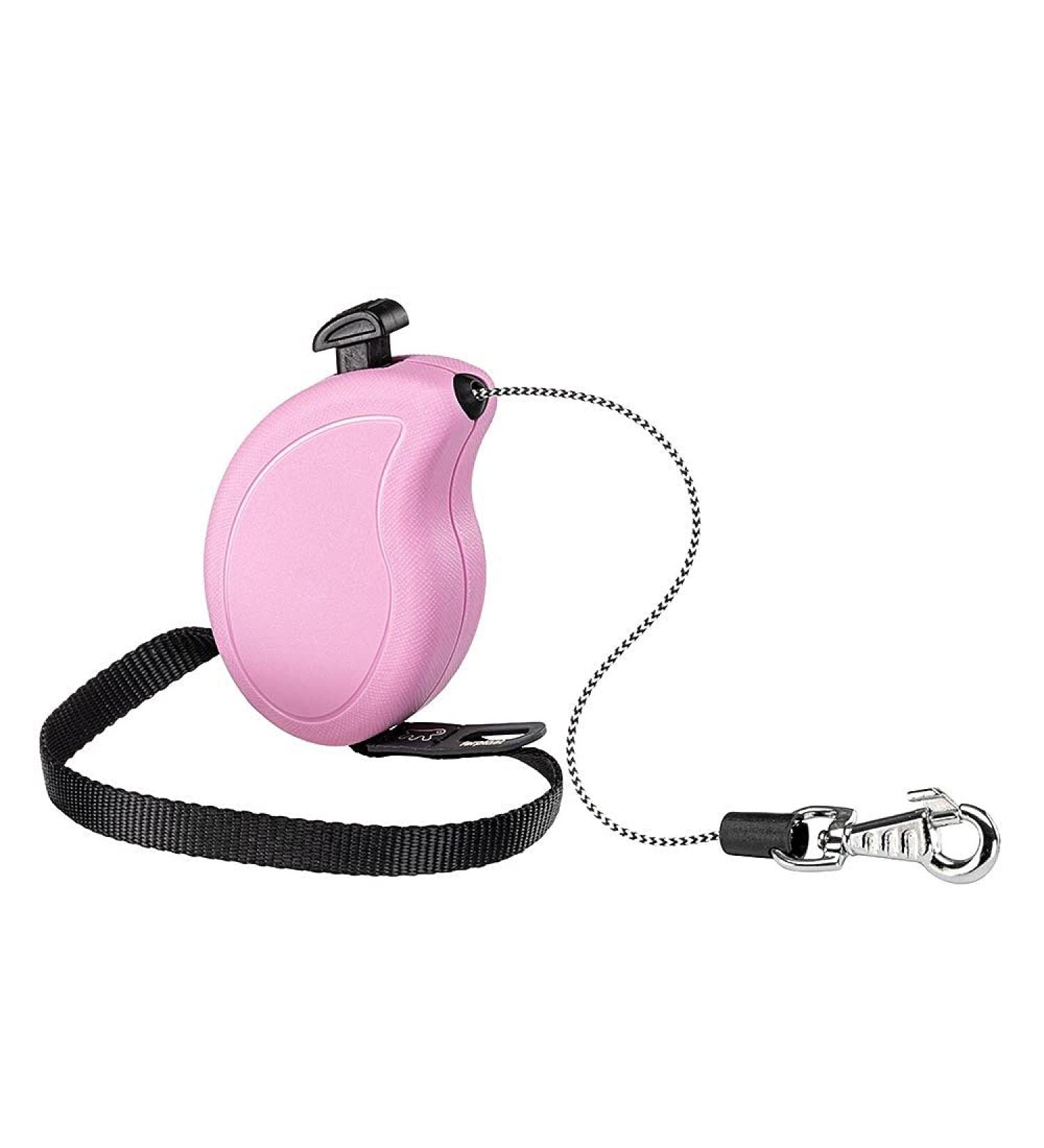 Ferplast Flippy One Extendable Dog Leash for Small Dogs up to 8 kg - 3m Roller Leash in Purple & Pink | International Shipping - Buy Online on SooperMarket.com