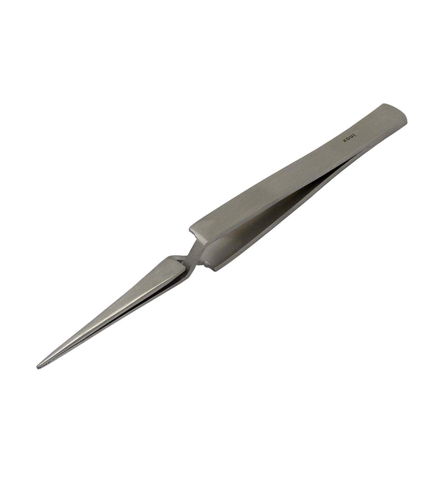 Quality tweezers cross tweezers soldering tweezers pointed 17 cm long stainless steel