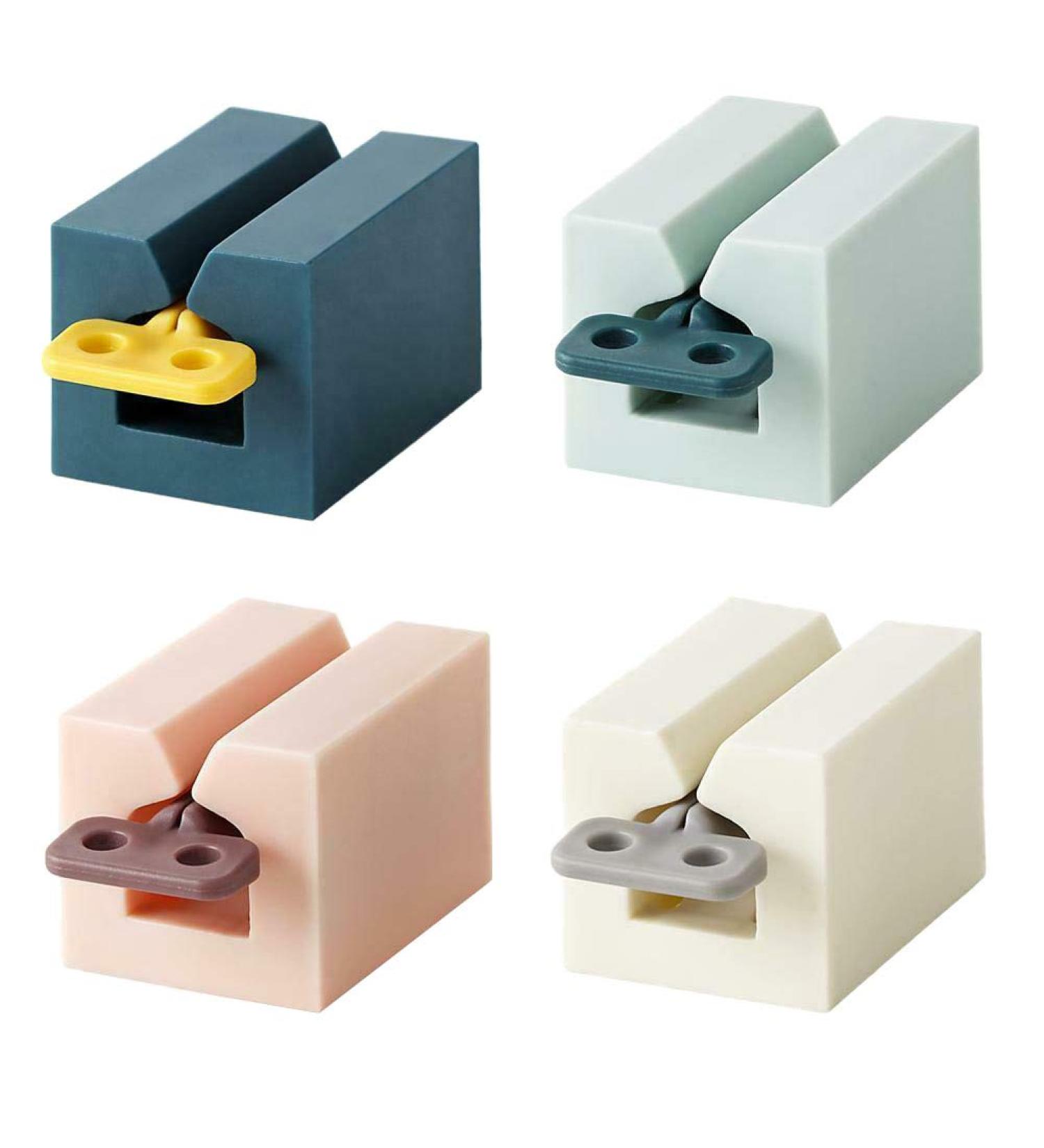 Xeodaun 4Pcs Multifunctional Toothpaste Tube Squeezer Plastic Tooth Paste Holder Dispenser - Buy Online on SooperMarket.com