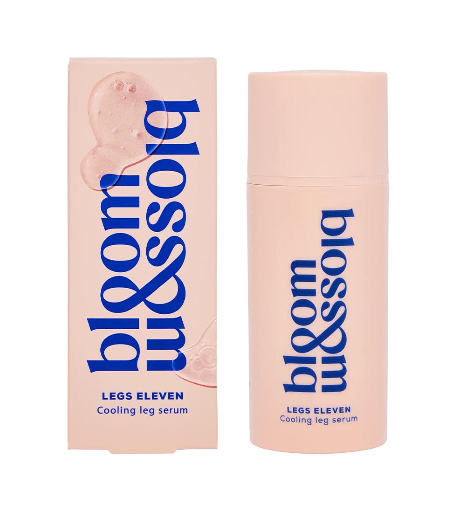 Bloom and Blossom | Legs Eleven Cooling Leg Serum Soothes Swollen Ankles & Legs Fast-Absorbing Cooling Gel for Legs Aloe Vera Juice Peppermint Oil Algin 100ml - Buy Online on SooperMarket.com
