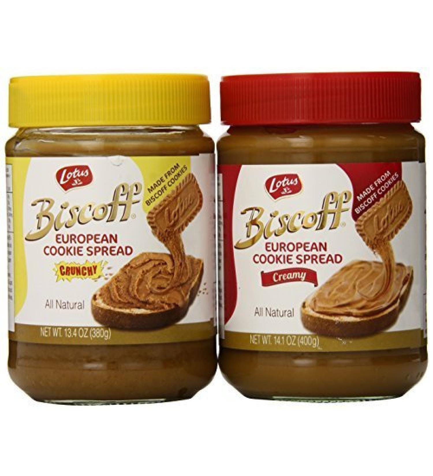 Biscoff Spread Combo - 1 Smooth and 1 Crunchy by Lotus Bakeries Foods
