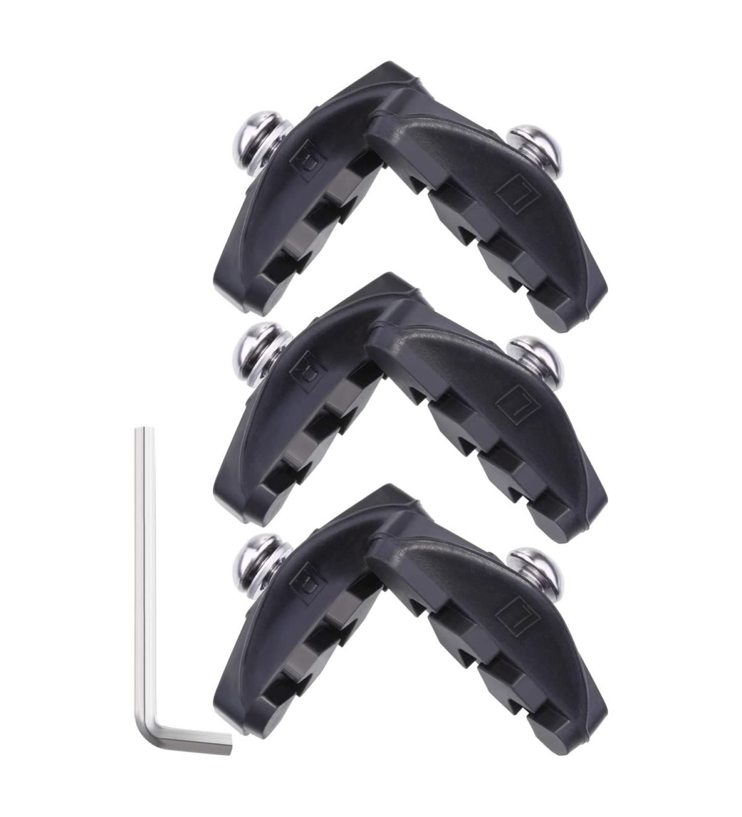 Road Brake Pads 50mm with Installation Tool - Caliper Brake Blocks (3 Pairs) - Buy Online on SooperMarket.com