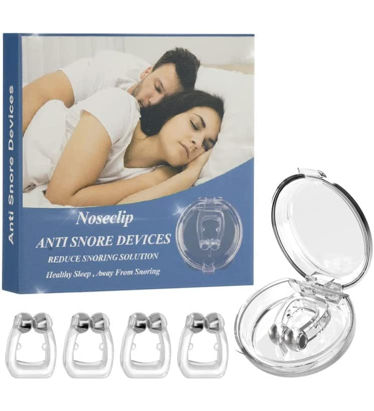Silicone Magnetic Anti Snoring Nose Clip - Quieter Sleep Solution - Buy Online on SooperMarket.com