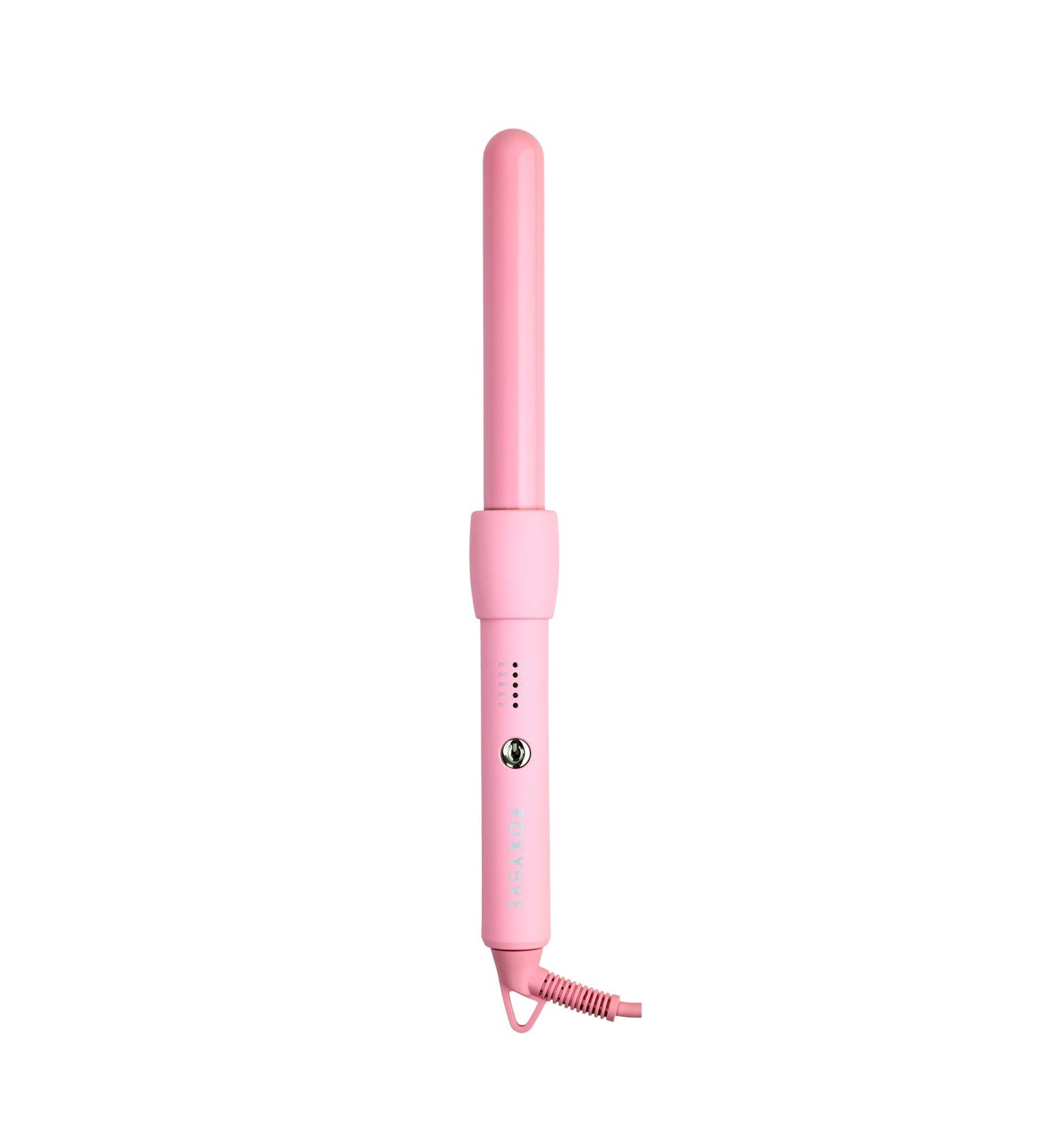 FoxyBae Bounce Bae 1-Inch Ceramic Hair Curling Iron | Dual Voltage Curling Wand for Smooth Frizz-Free Hair | 360 Swivel Cord | Party-Pink - Buy Online on SooperMarket.com