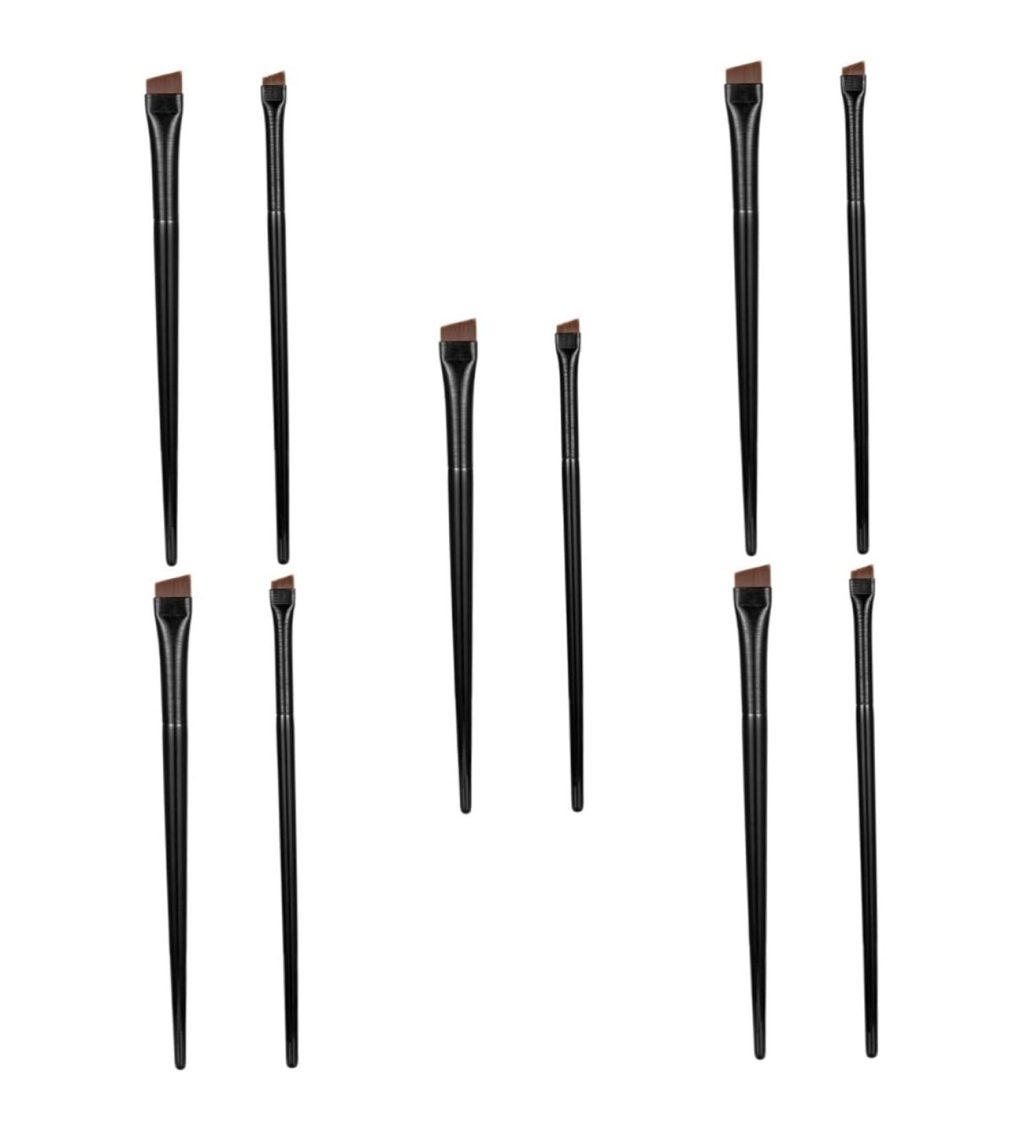Healeved 15 Sets Eyeliner Brush Makeup Brush Eye Liner Wands Multifunctional Eyebrow Brush Wood Black - Buy Online on SooperMarket.com