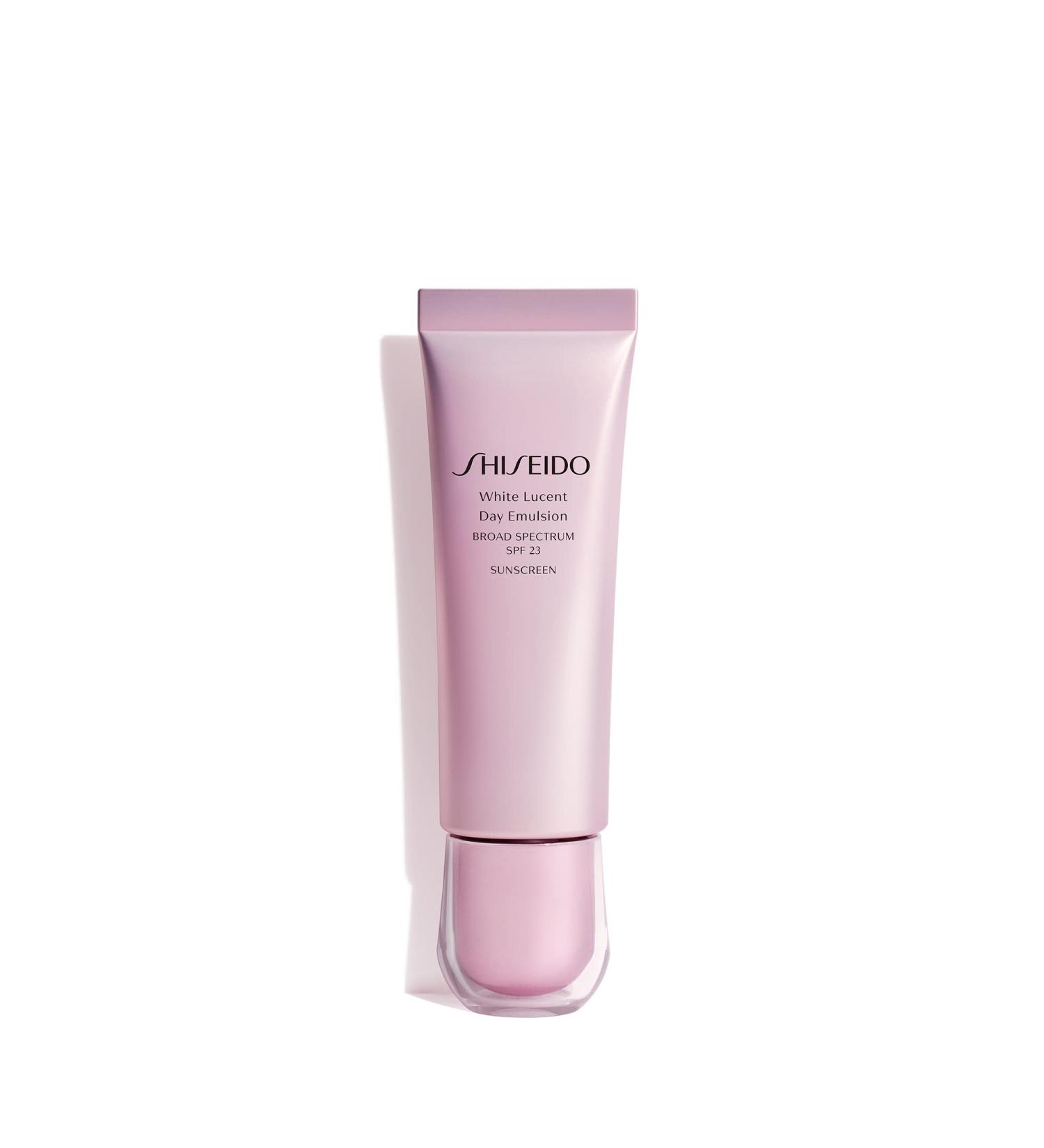 Shiseido White Lucent Day Emulsion SPF 23 - 50 mL | Dark Spot & Fine Line Treatment with 24-Hour Hydration | Non-Comedogenic Formula for All Skin Types - Buy Online on SooperMarket.com
