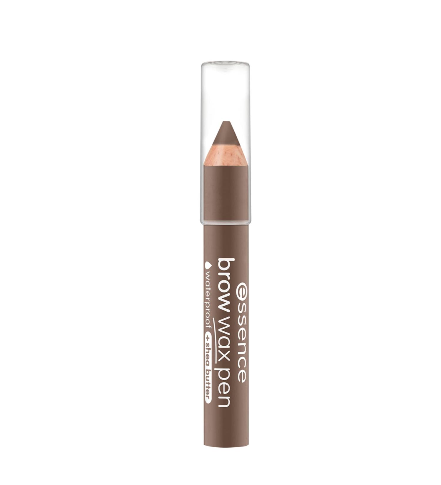 Essence Brow Wax Pen No. 03 Medium Brown - Nourishing & Defining Eyebrows | Vegan Microplastic & Nanoparticle Free - 1.2g - Buy Online on SooperMarket.com