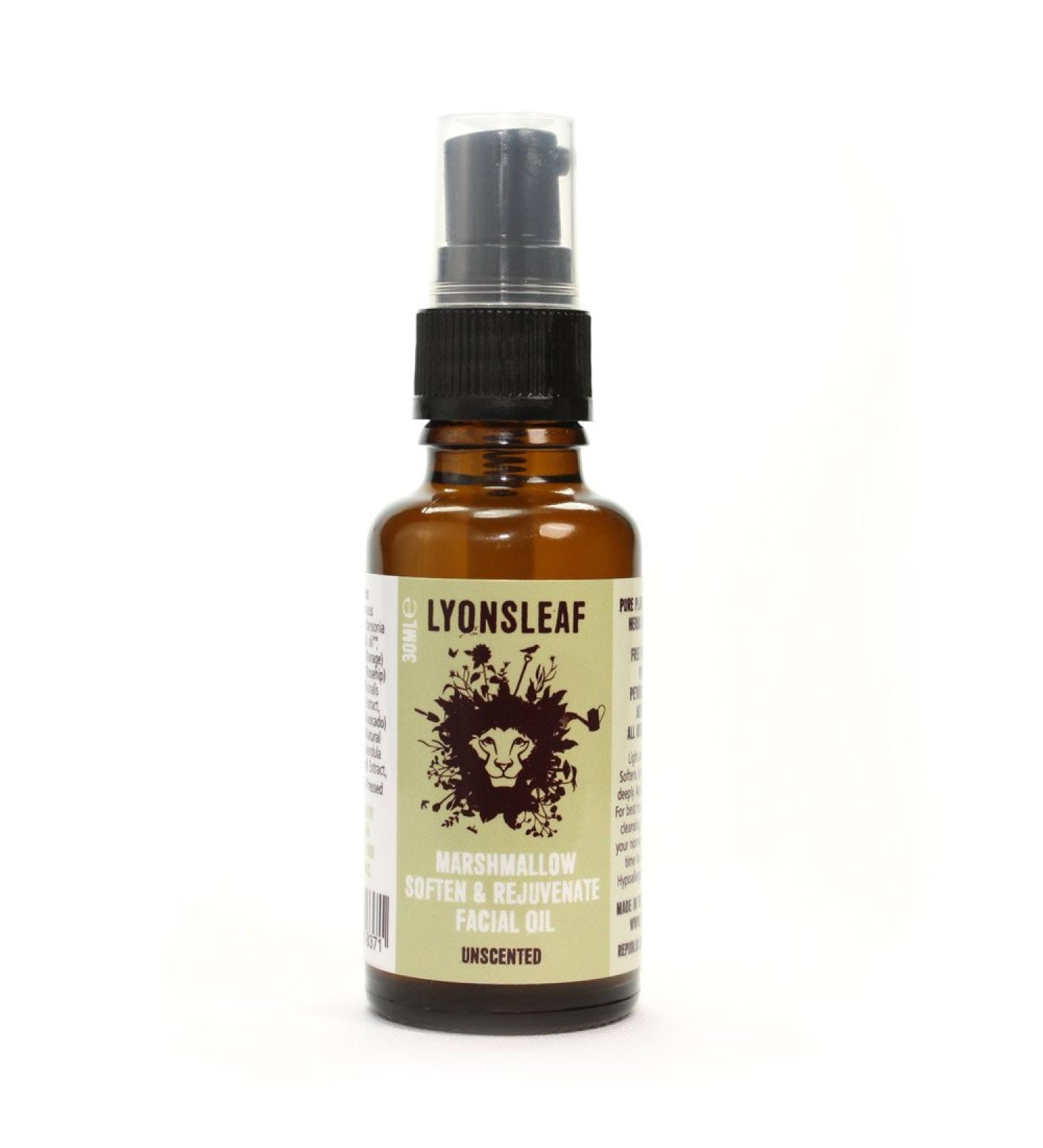 Lyonsleaf Marshmallow Soften and Rejuvenate Facial Oil/Serum Unscented 30ml - Buy Online on SooperMarket.com