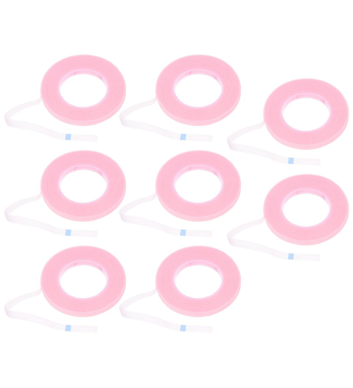 Healeved 10 Rolls Adhesive Eyelash Tape - Eyelash Extension Supplies | Breathable PE Lash Tape & Eyelid Lift Strips in Pink | International Shipping Available - Buy Online on SooperMarket.com