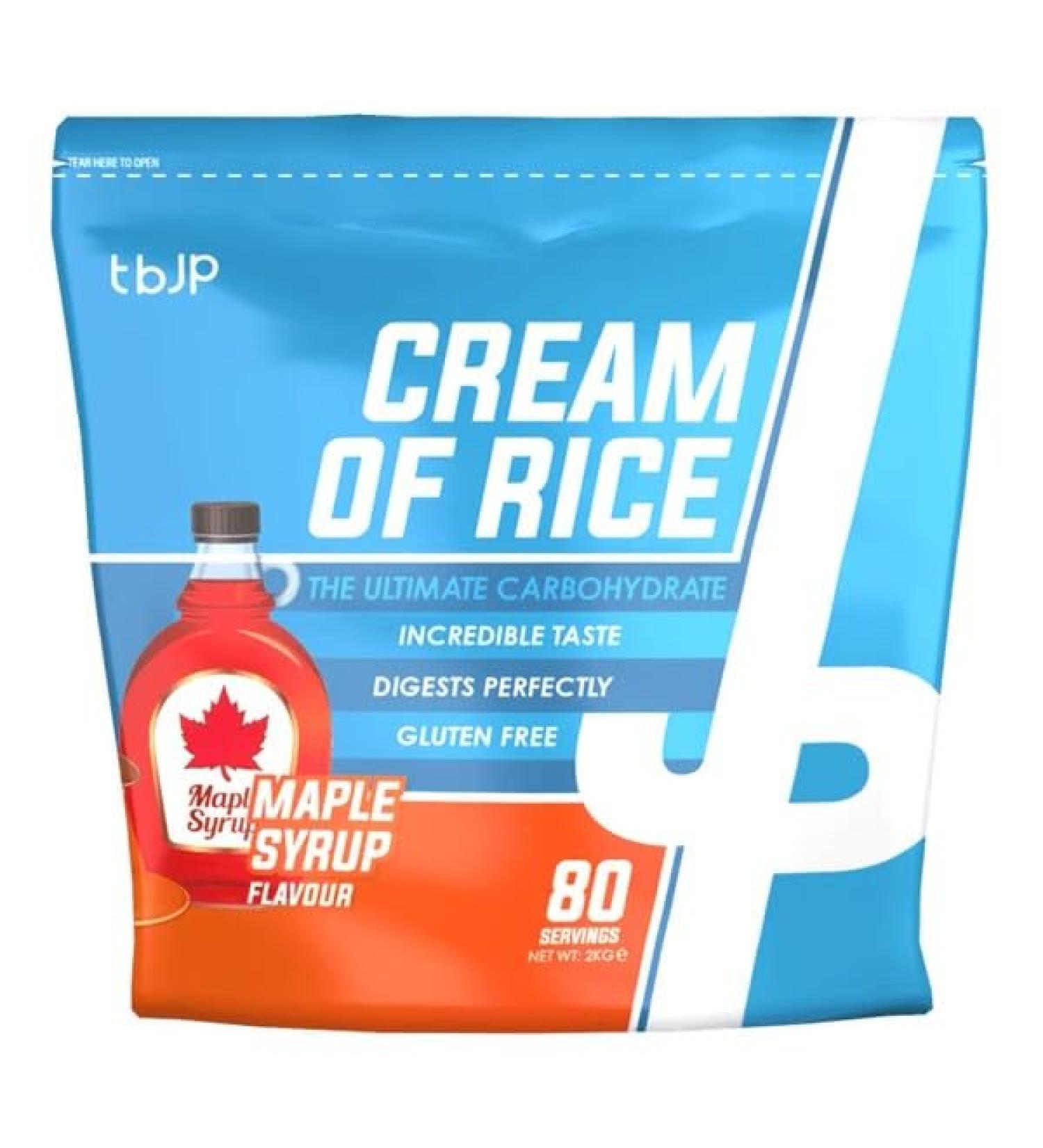 Trained by: JP Nutrition Cream of Rice 2kg The Ultimate Carbohydrate (Maple Syrup)