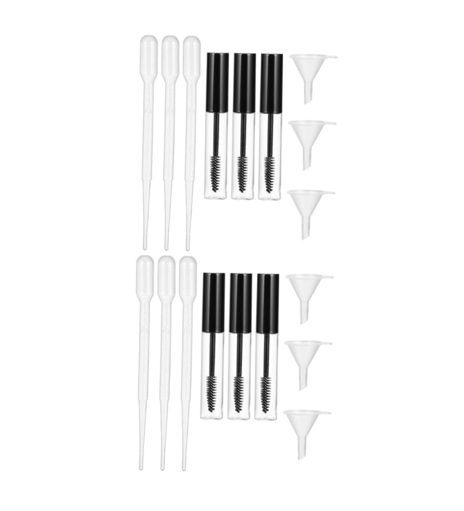 FOYTOKI 1 Set Mascara Tube Lip Balm Containers Eyelash Funnel Mascara Bottle Liquid Eyeliner Tube Abs - Buy Online on SooperMarket.com