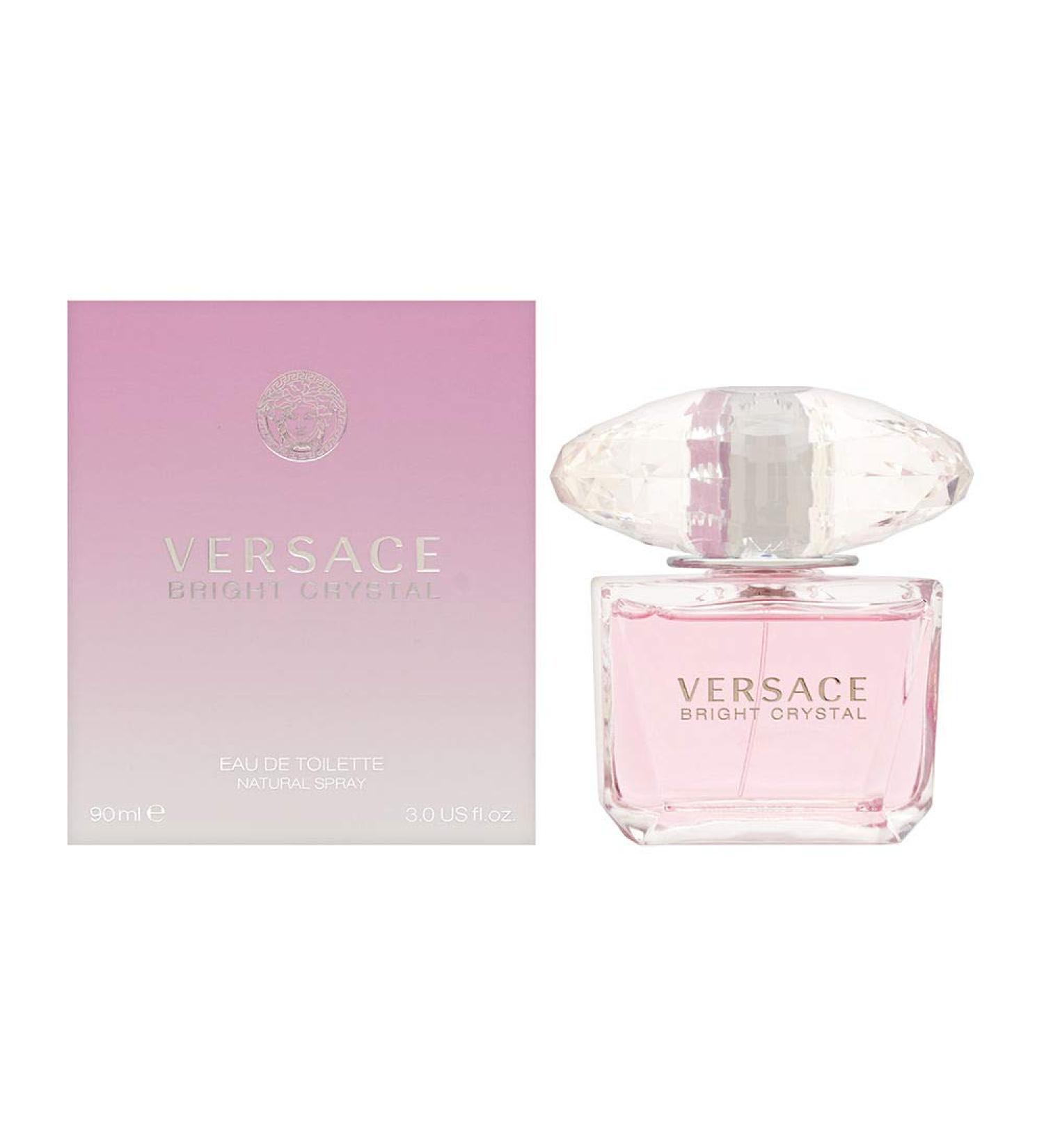 Versace Bright Crystal Eau de Toilette Spray 3 Fluid Ounce amber wood 3 Fl Oz (Pack of 1)