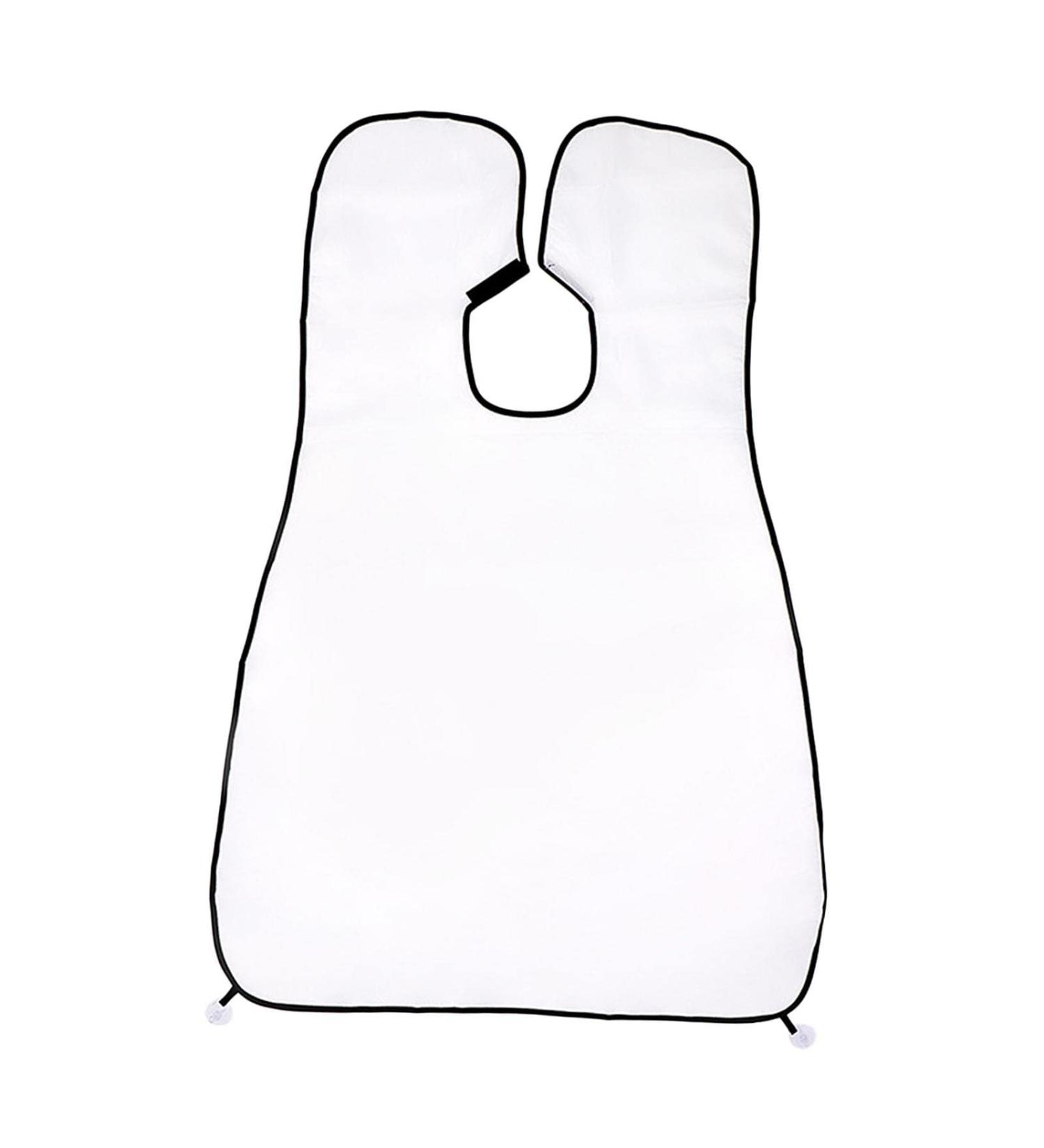 Predolo Beard Shaving Bib | Trimming Apron & Beard Care Cape | Catch Mess & Simplify Shaving - White - Buy Online on SooperMarket.com